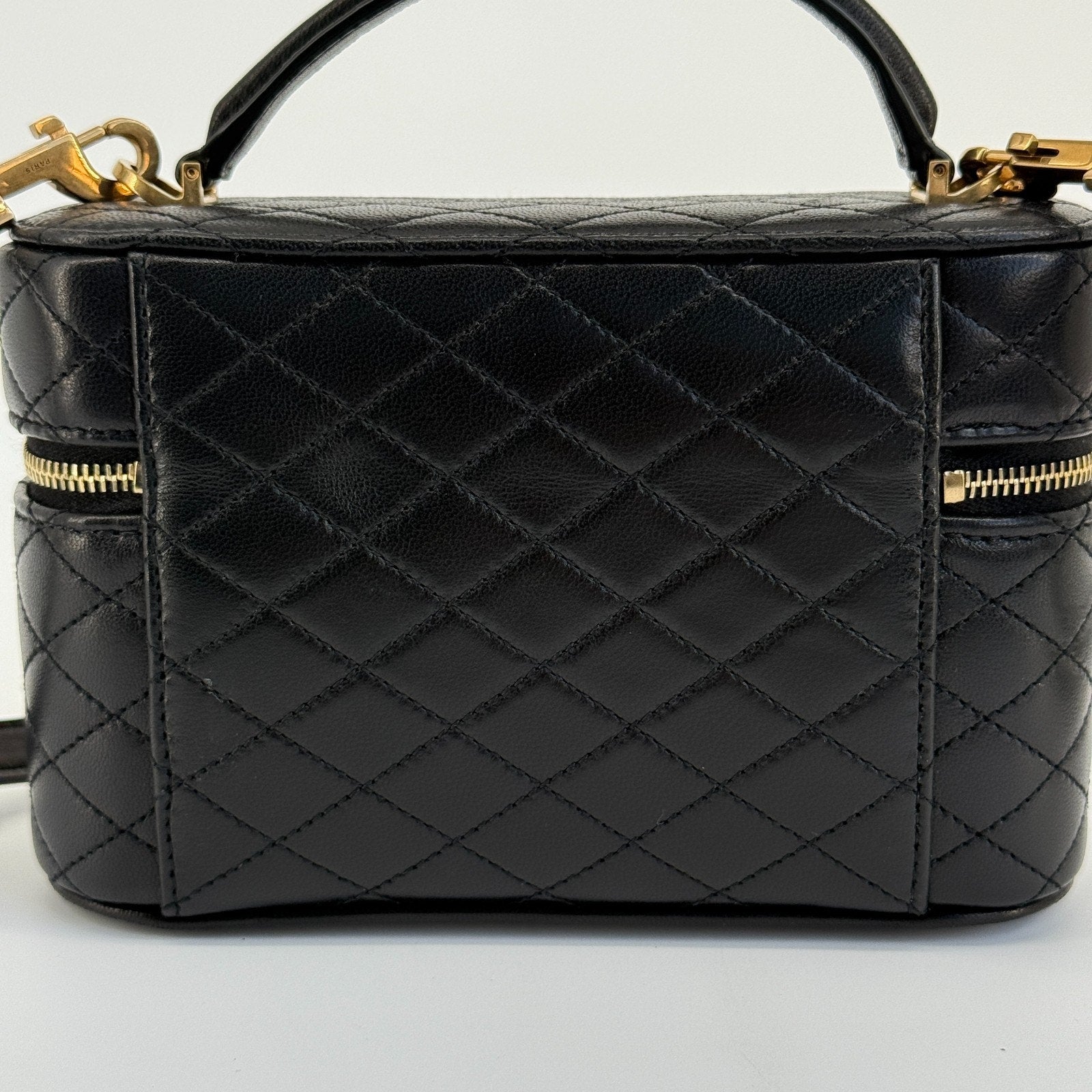 Saint Laurent Vanity Bag Handbag Shoulder Bag 2 Way Gaby Mini Lambskin Designer