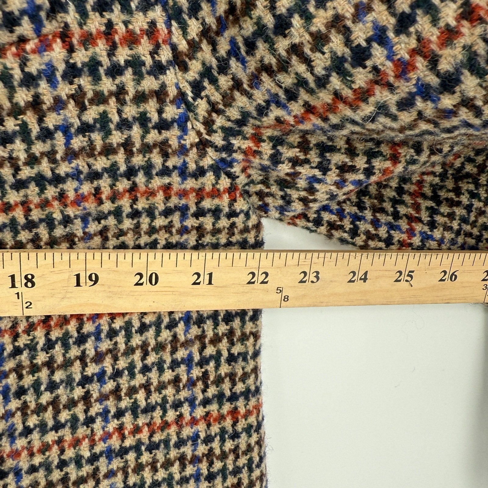 Veronica Beard Dickey Jacket India Coat Plaid Houndstooth Size L Academia Preppy