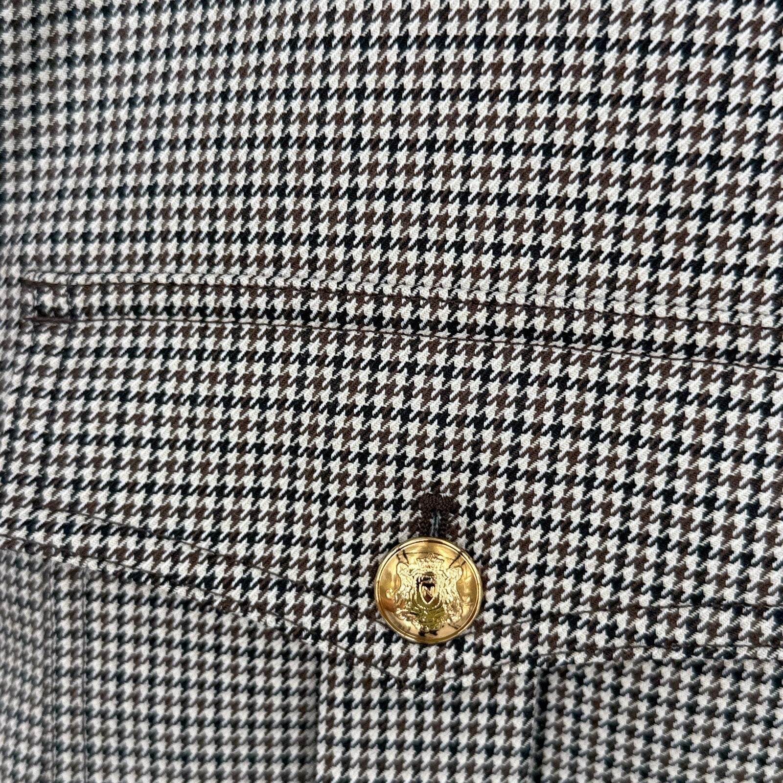 Nili Lotan Lise Jacket Women Size XL Houndstooth Academia Corpcore Luxury Preppy