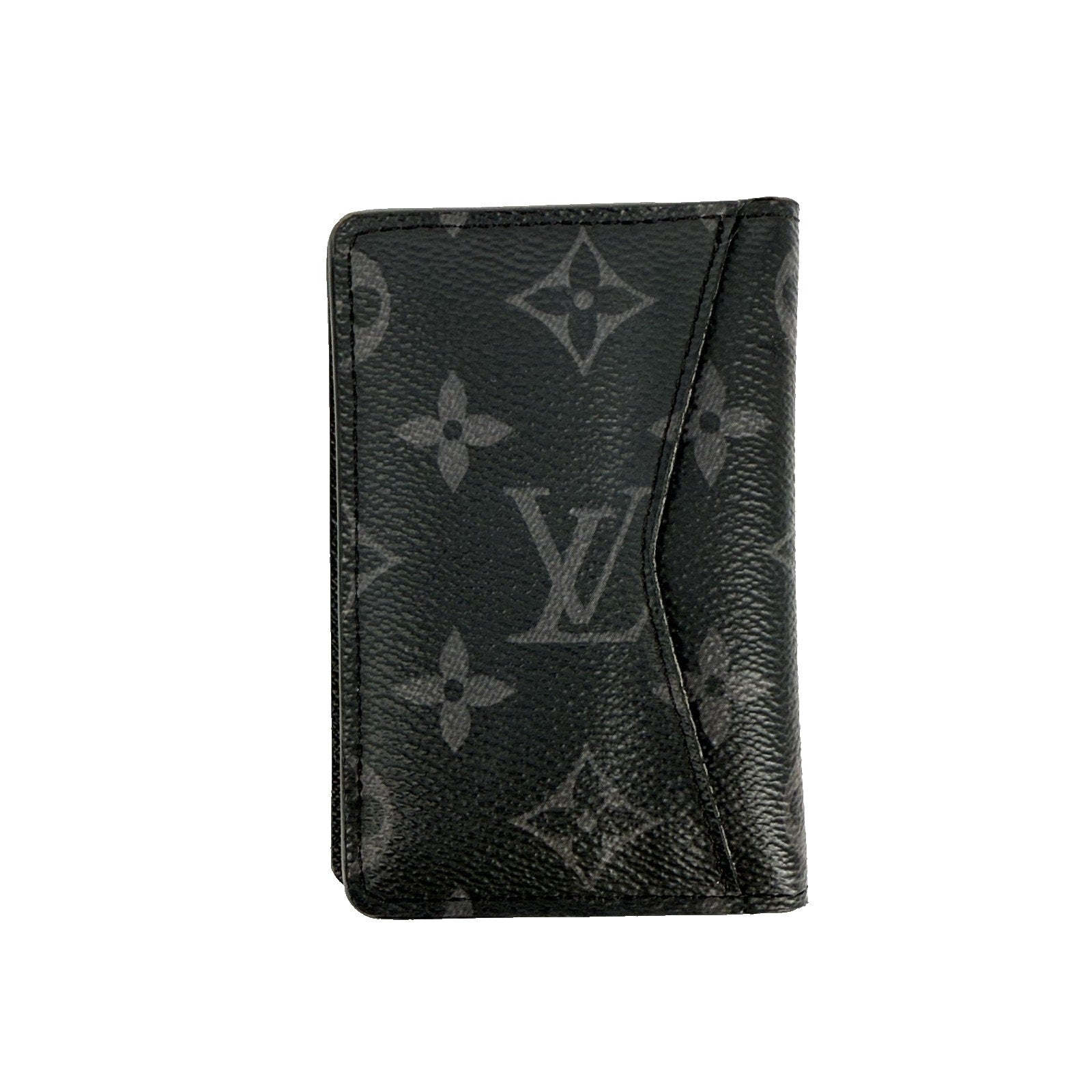 Louis Vuitton Pocket Organizer de Poche Card Case Monogram Eclipse Wallet Mens