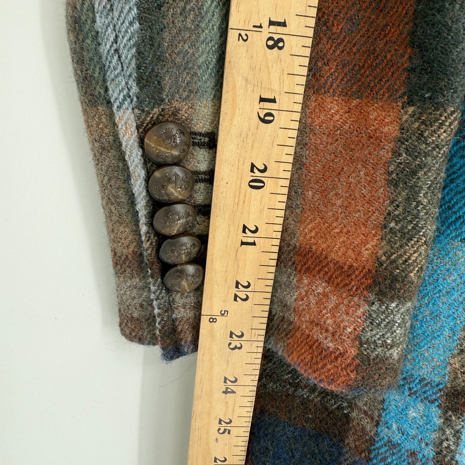 Veronica Beard Dickey Jacket India Coat Plaid Houndstooth Size L Academia Preppy