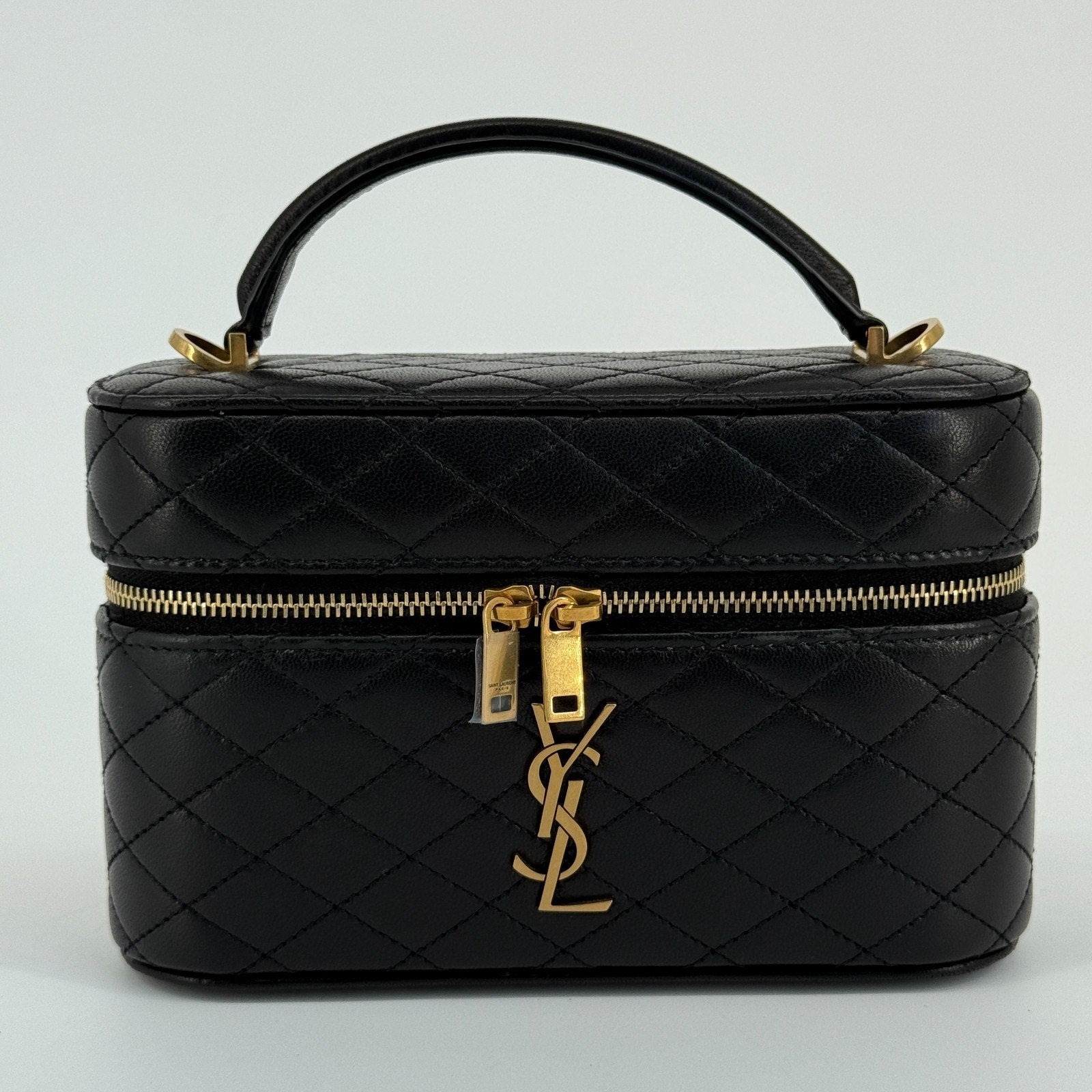 Saint Laurent Vanity Bag Handbag Shoulder Bag 2 Way Gaby Mini Lambskin Designer