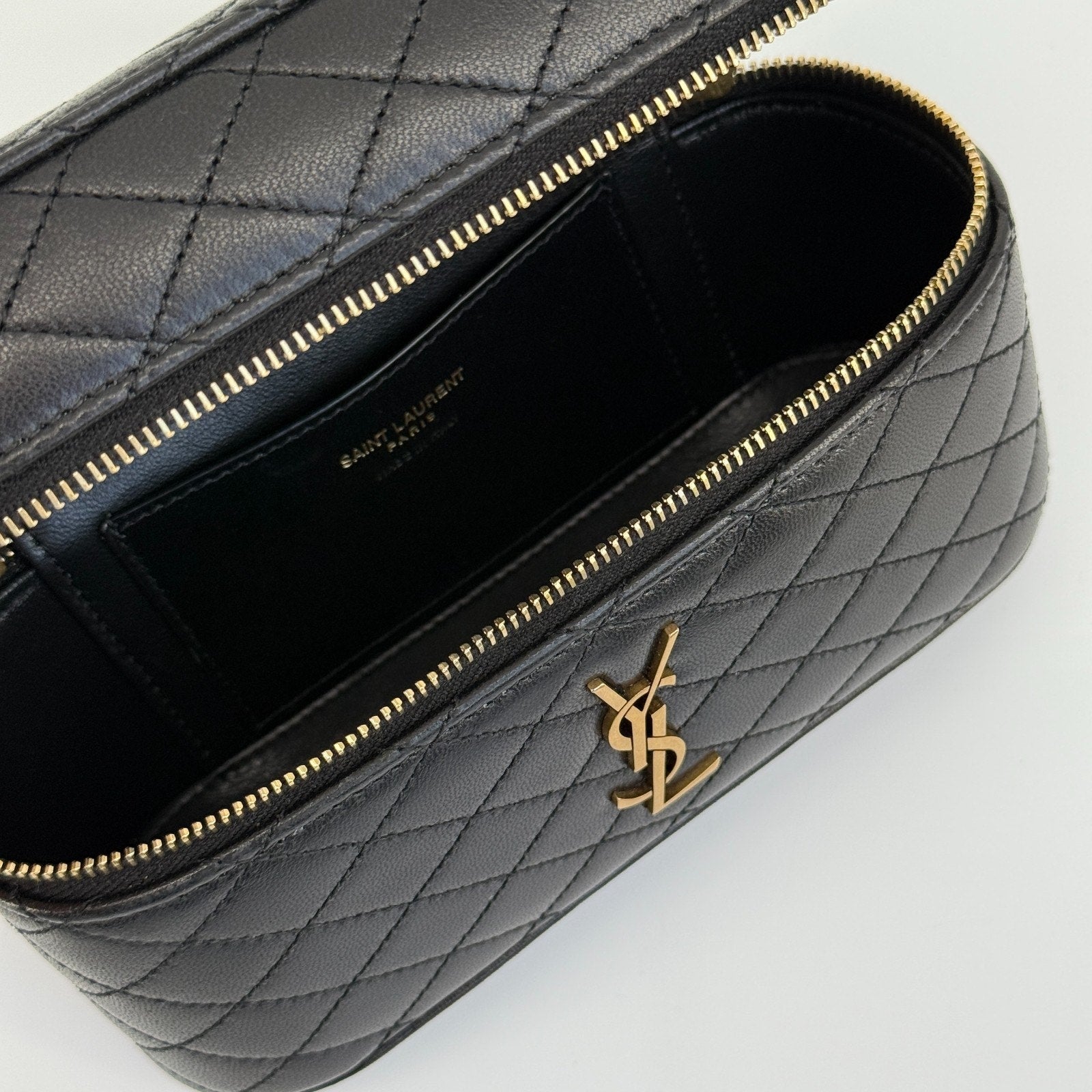 Saint Laurent Vanity Bag Handbag Shoulder Bag 2 Way Gaby Mini Lambskin Designer