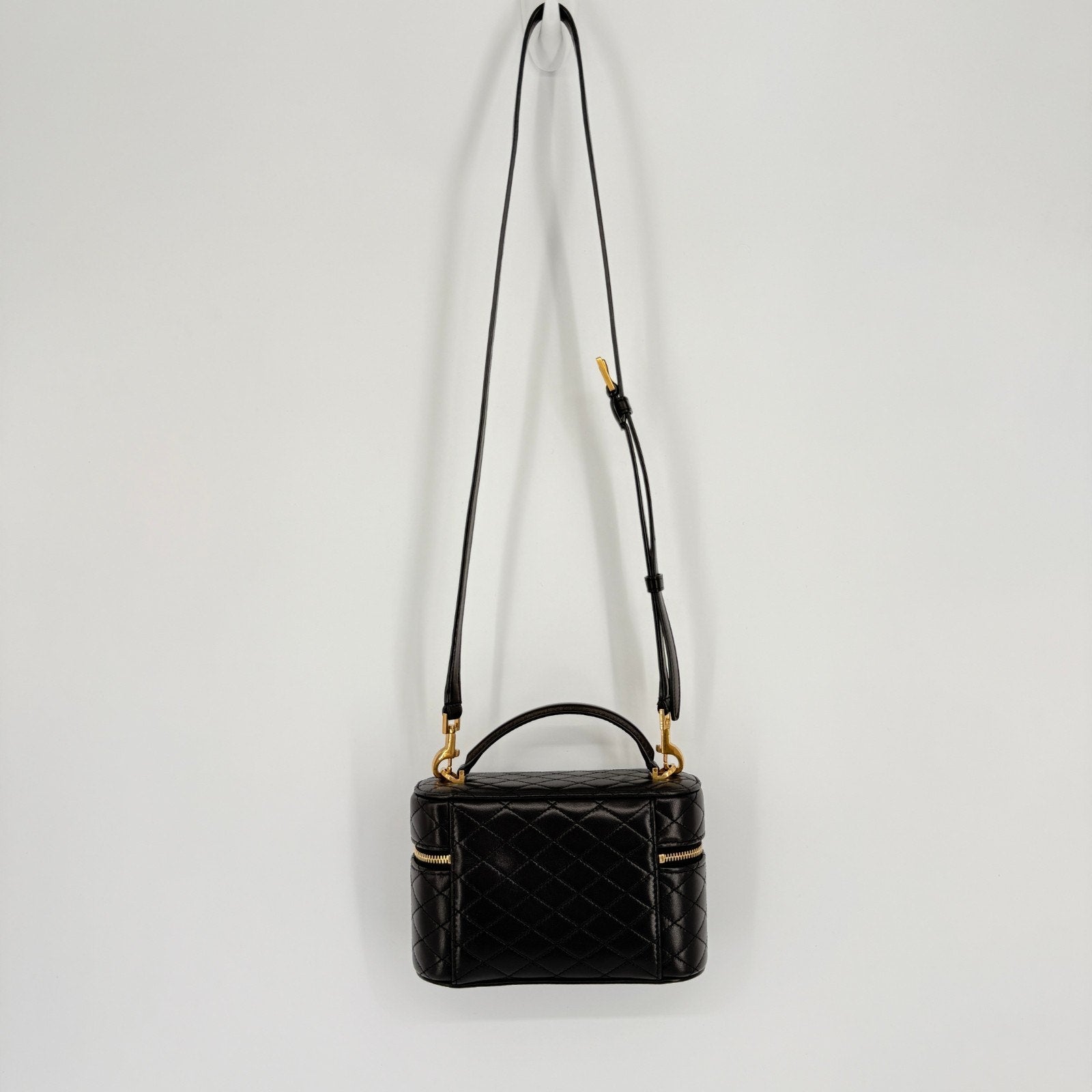Saint Laurent Vanity Bag Handbag Shoulder Bag 2 Way Gaby Mini Lambskin Designer