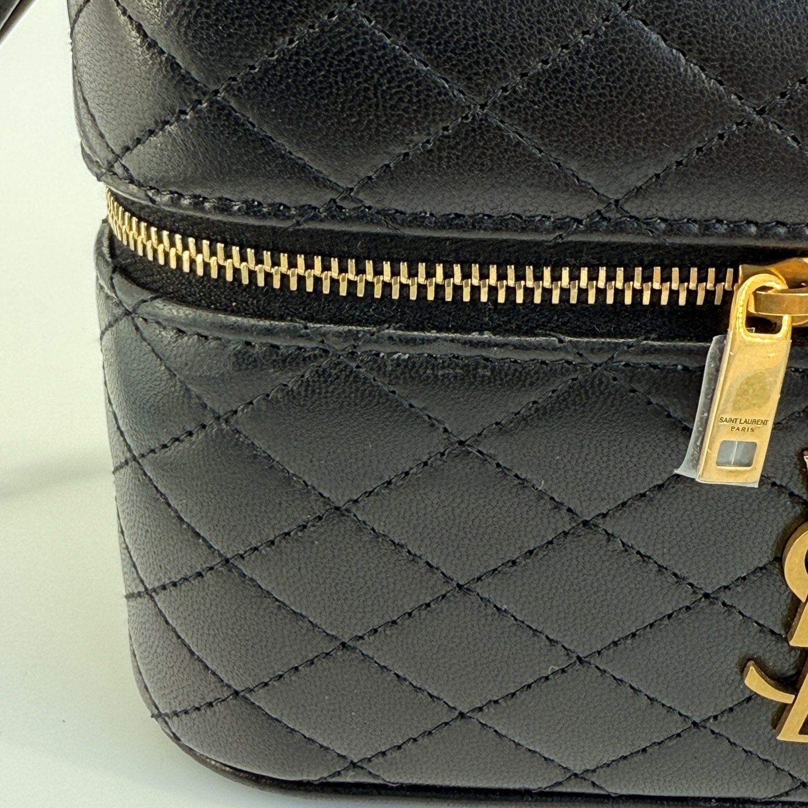 Saint Laurent Vanity Bag Handbag Shoulder Bag 2 Way Gaby Mini Lambskin Designer