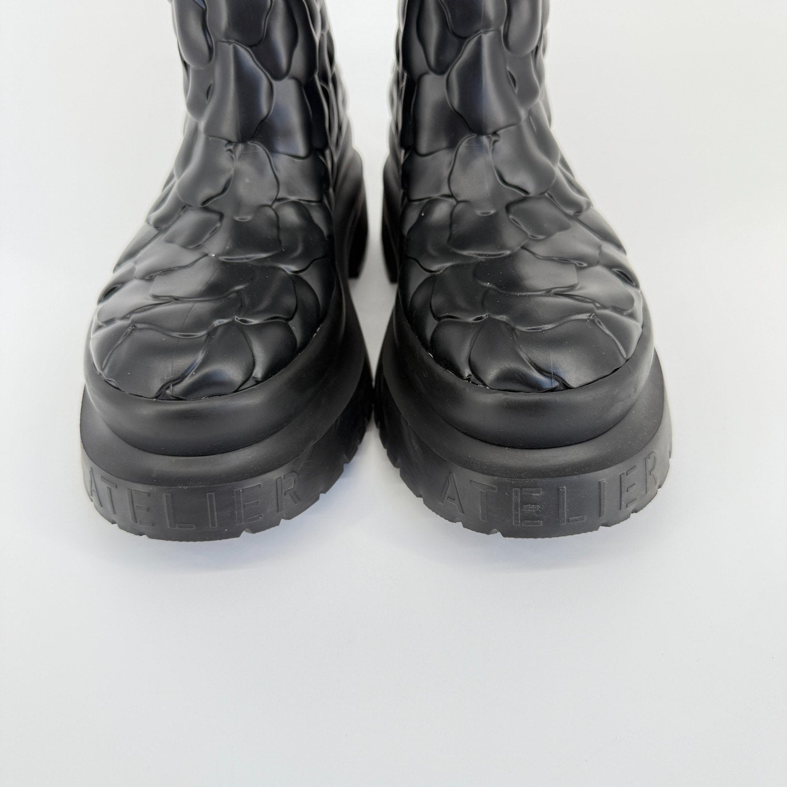 Valentino Garavani Rain Boots Floral Flower Platform Italy Chunky EU 39 US 8.5