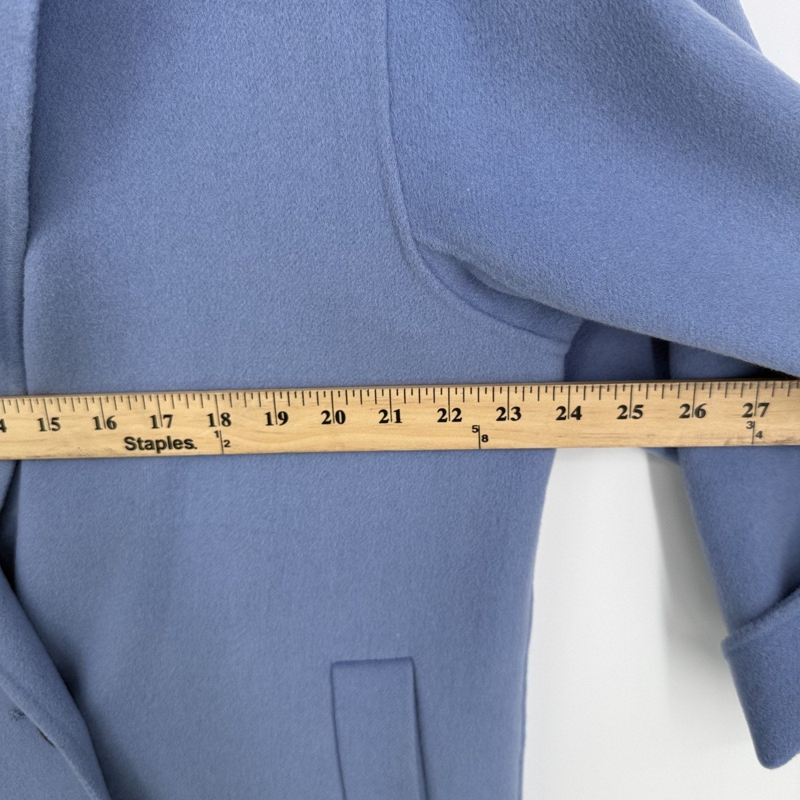 Loulou Studio Borneo Coat Wool Cashmere Oversized Minimal Paris Chic Blue Size L