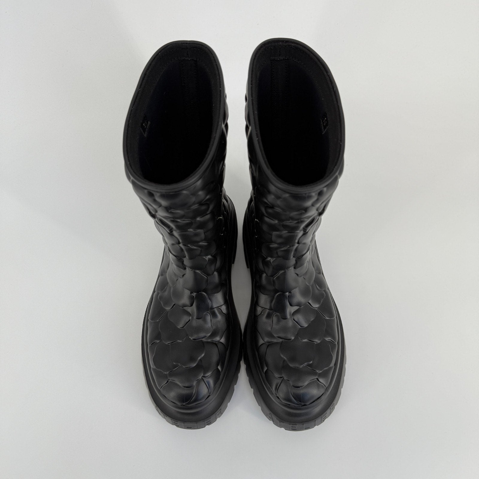 Valentino Garavani Rain Boots Floral Flower Platform Italy Chunky EU 39 US 8.5