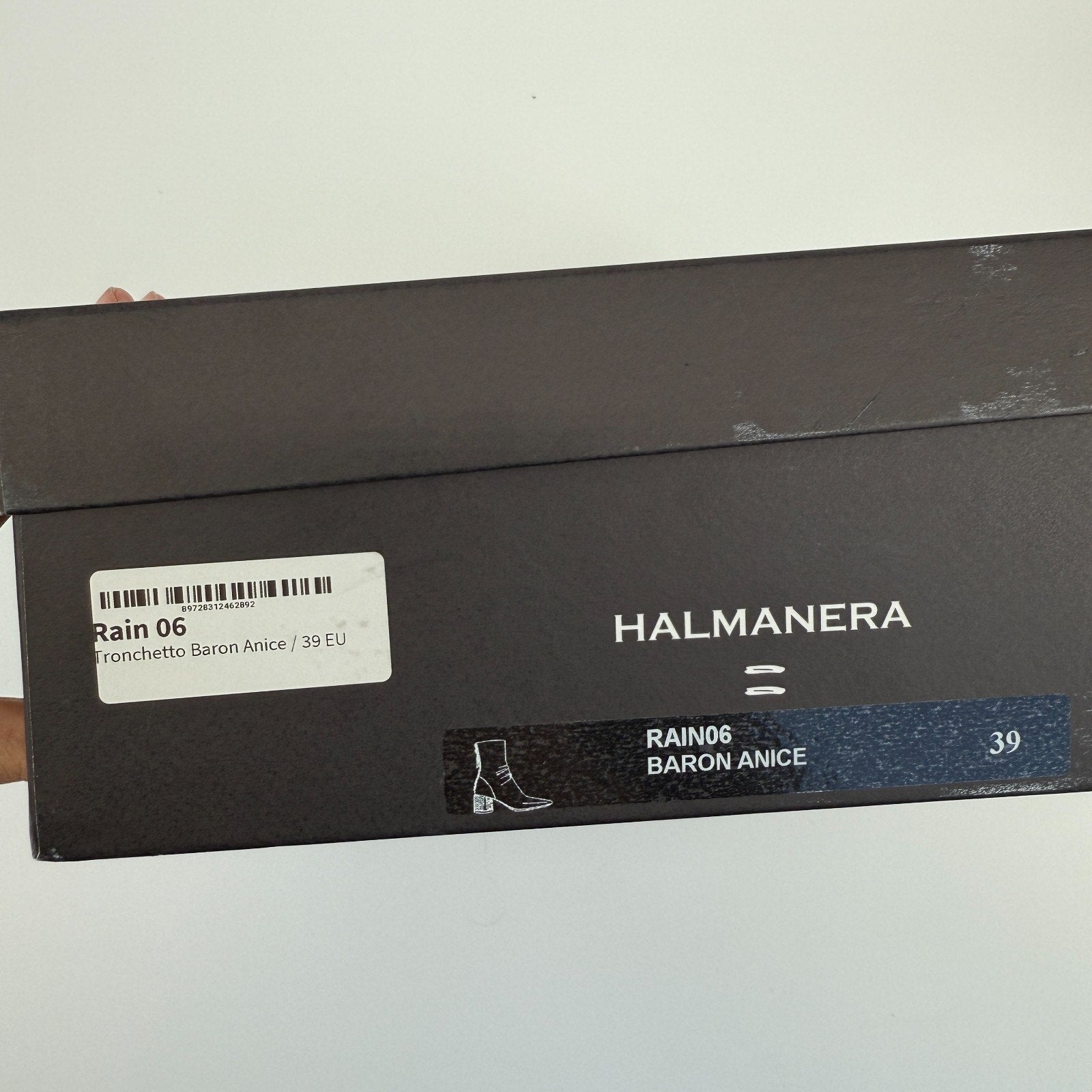 Halmanera Rain06 Baron Anice Boots Size 39 Italy Pointed Toe Heels Minimalist