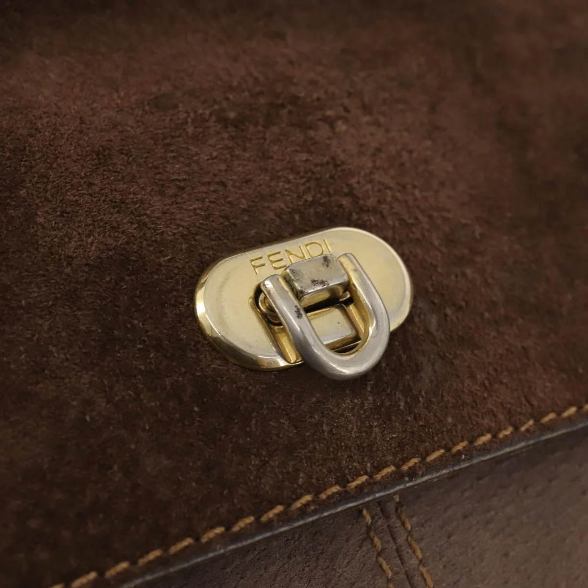 Fendi Suede Shoulder Bag