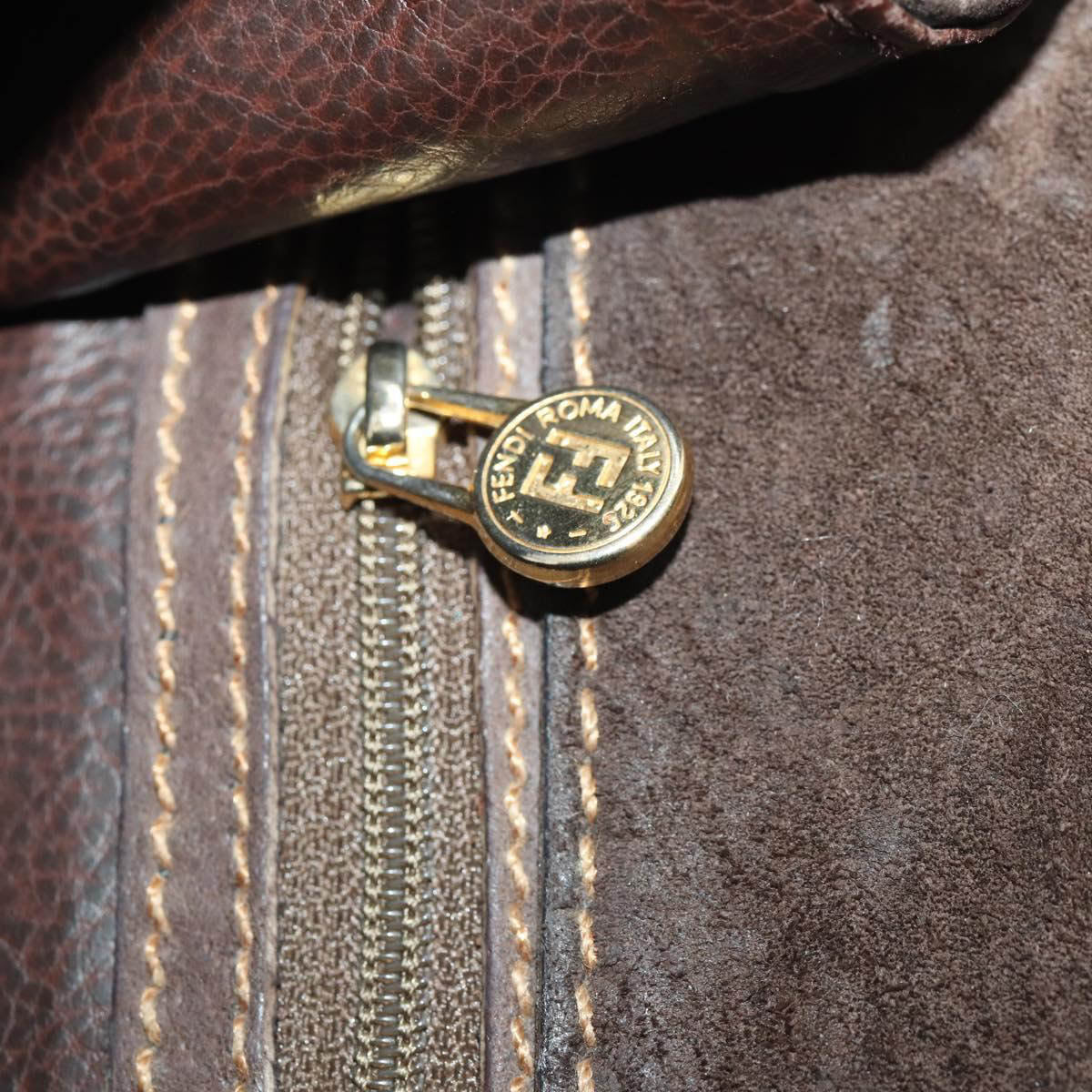 Fendi Suede Shoulder Bag