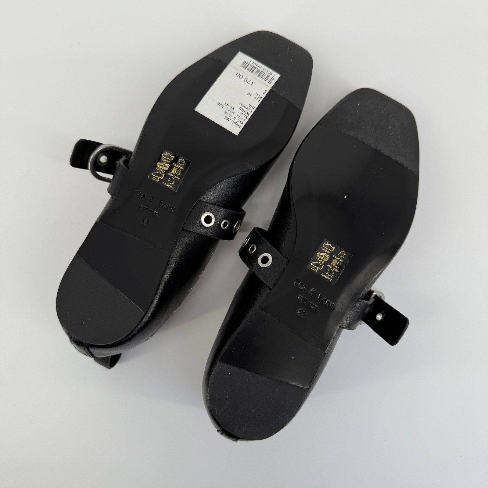 Rag & Bone Spire Mary Jane Flat Size 7.5 8 EU 38 Grommets Ballet Punk Rock Biker