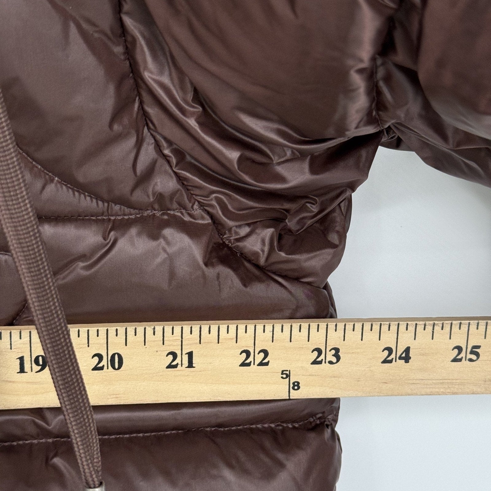 Telfar x Moose Knuckles Puffer Coat Brown Down Long Hooded Jacket XS/S Unisex