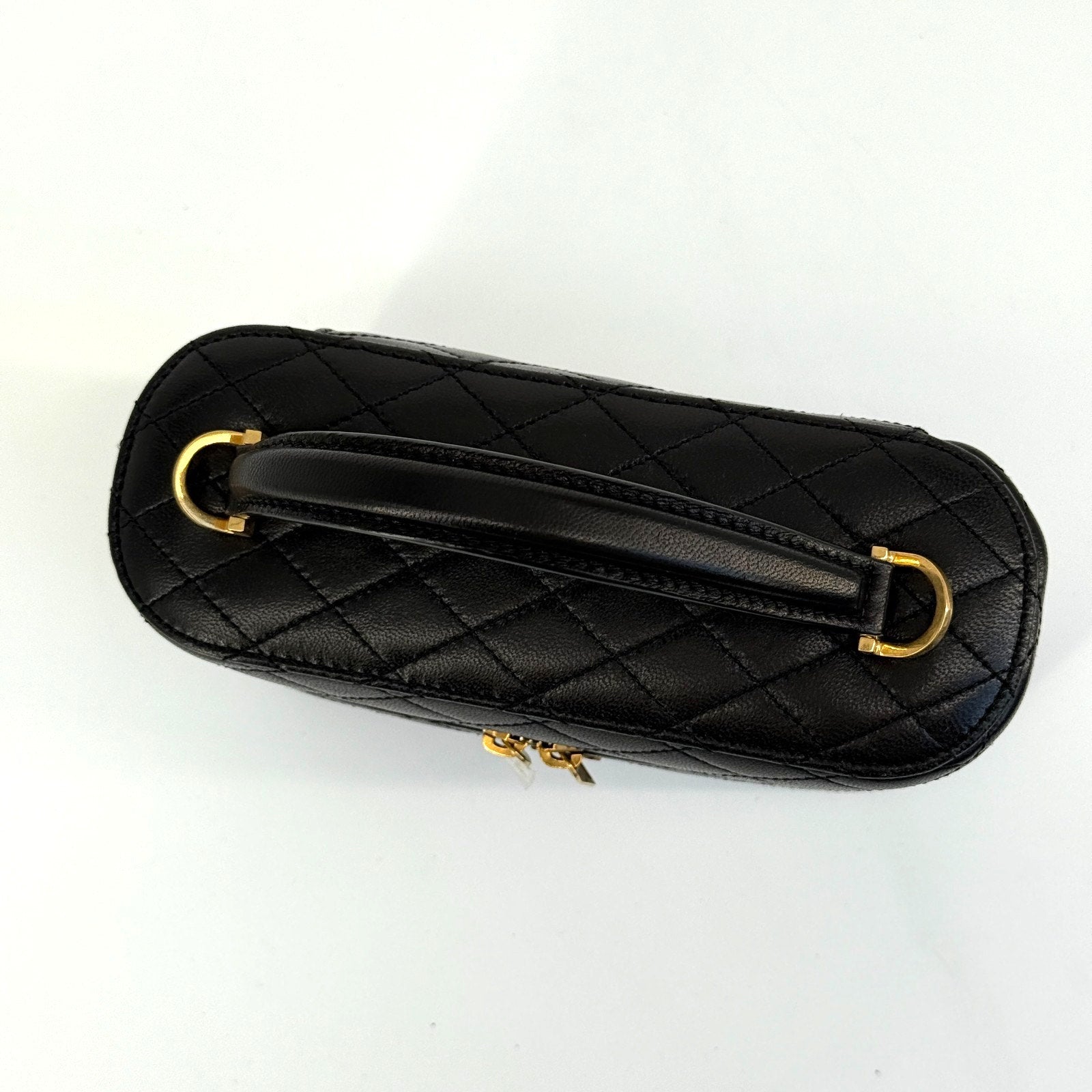 Saint Laurent Vanity Bag Handbag Shoulder Bag 2 Way Gaby Mini Lambskin Designer