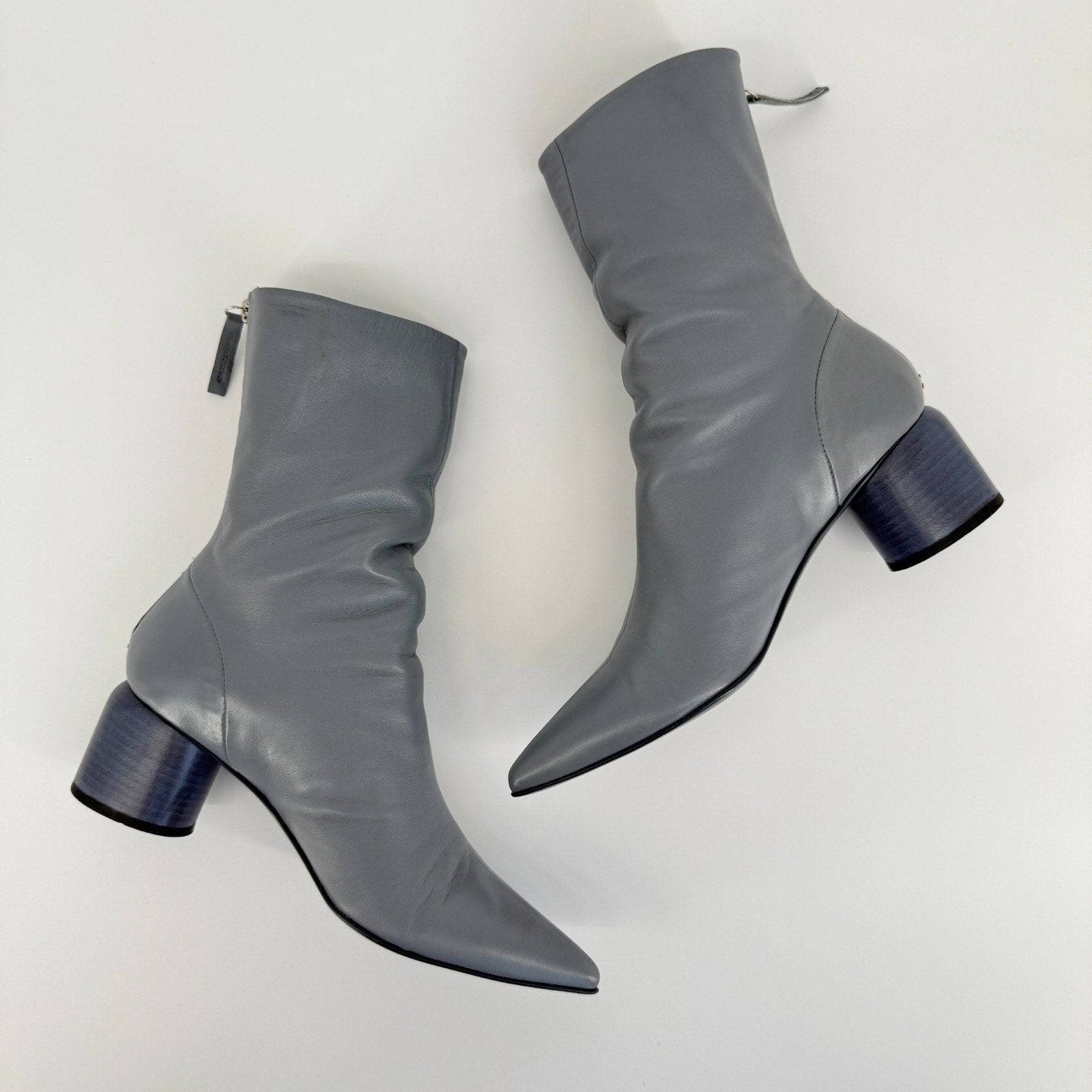 Halmanera Rain06 Baron Anice Boots Size 39 Italy Pointed Toe Heels Minimalist