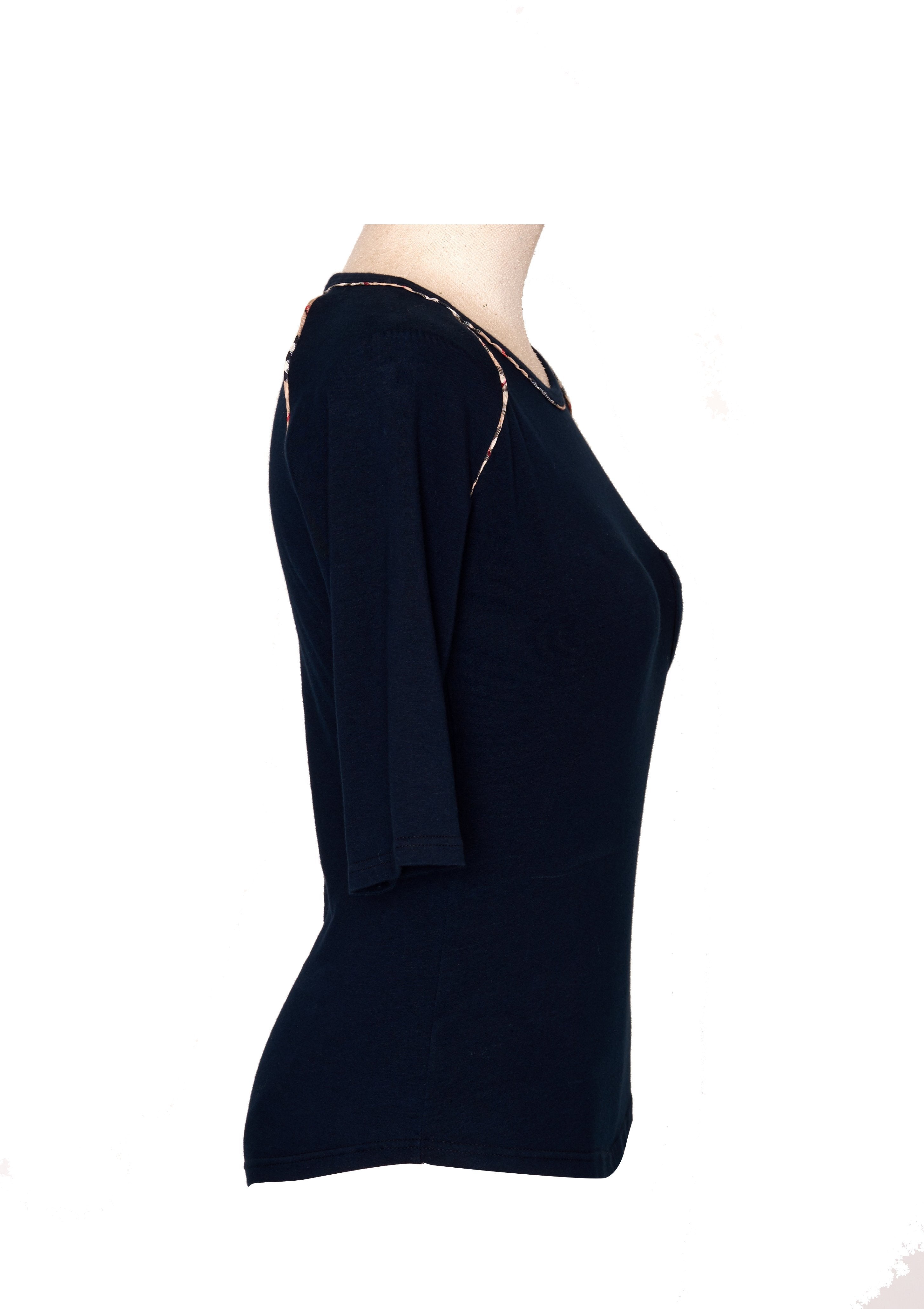 Burberry Navy Vintage Top - S - Parallel Luxury