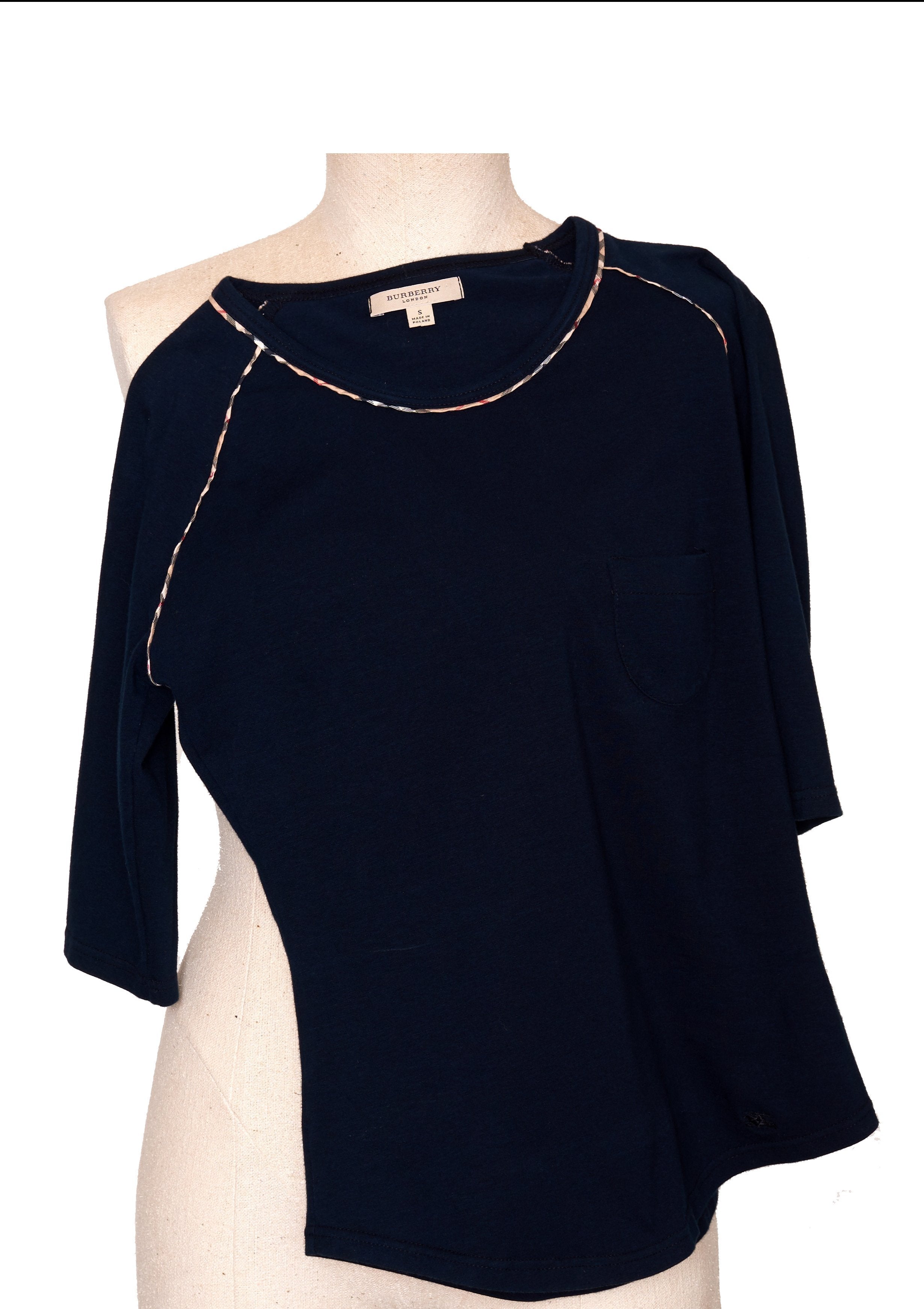 Burberry Navy Vintage Top - S - Parallel Luxury