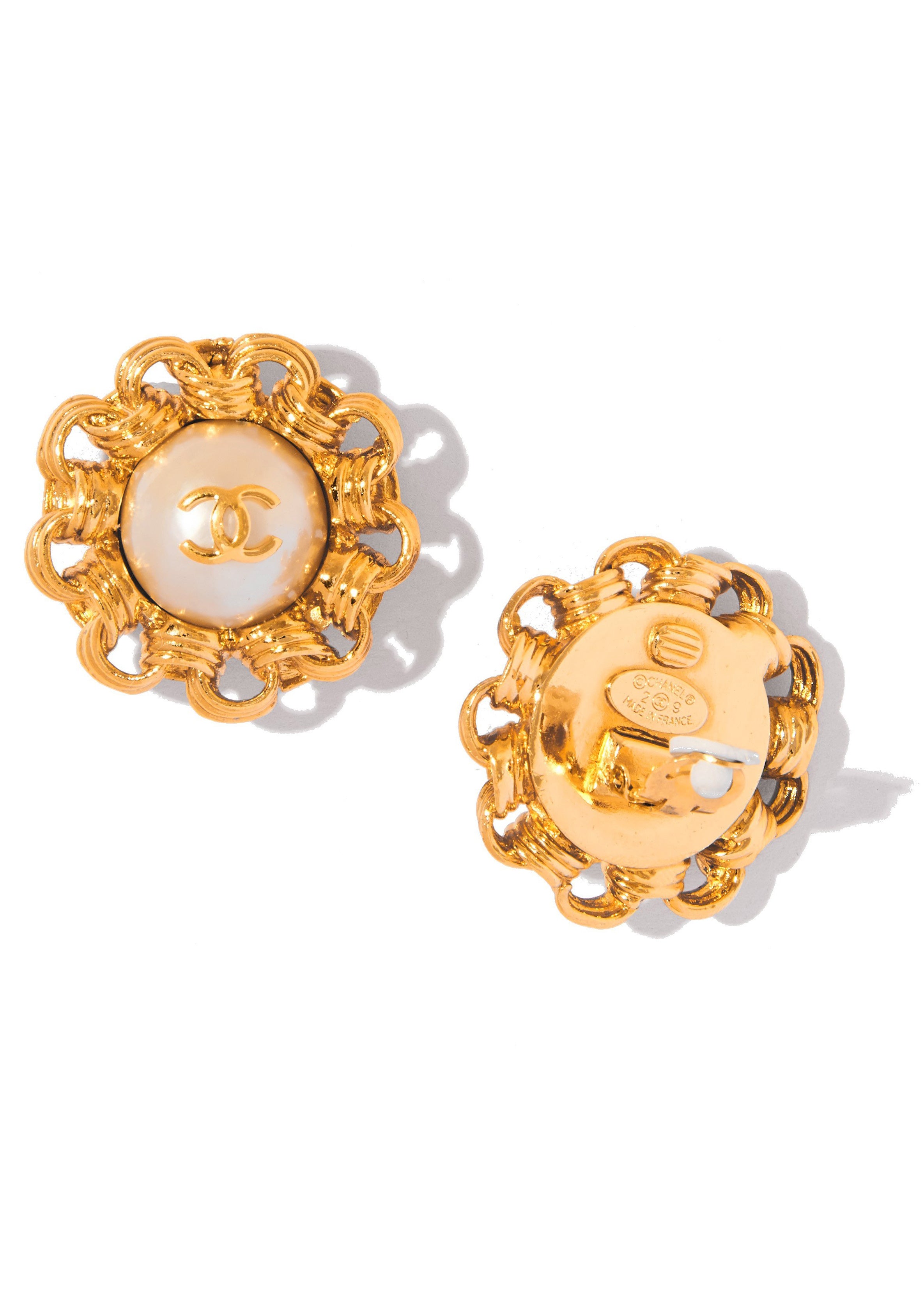 Chanel Vintage Logo Earrings - Parallel Luxury