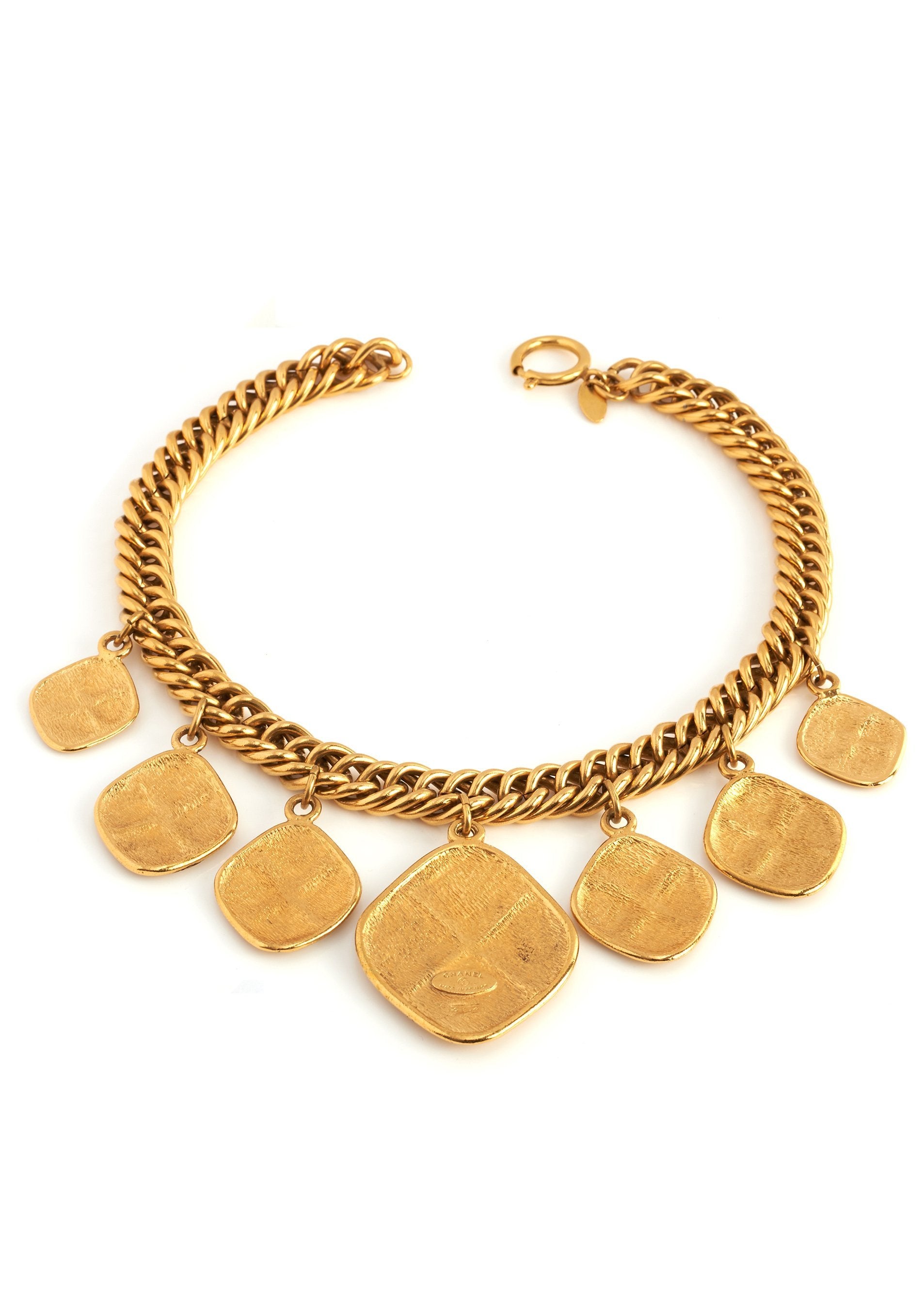 Chanel Vintage Quilted Charm Necklace - Parallel Luxury