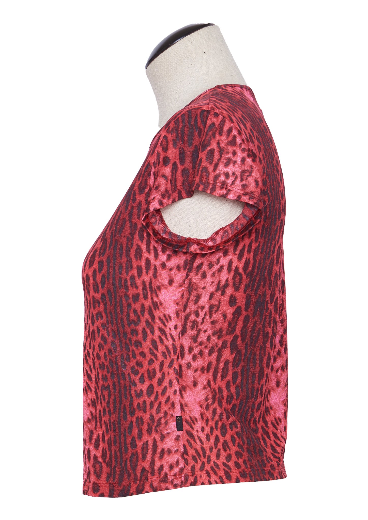 Just Cavalli Red Leopard Top - L - Parallel Luxury