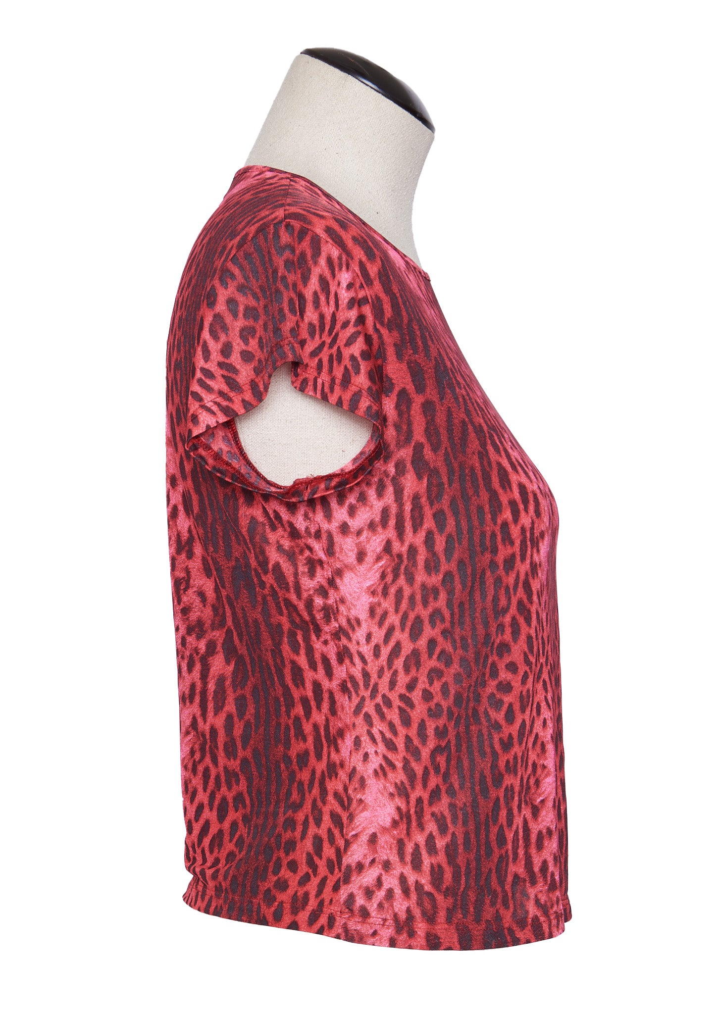 Just Cavalli Red Leopard Top - L - Parallel Luxury