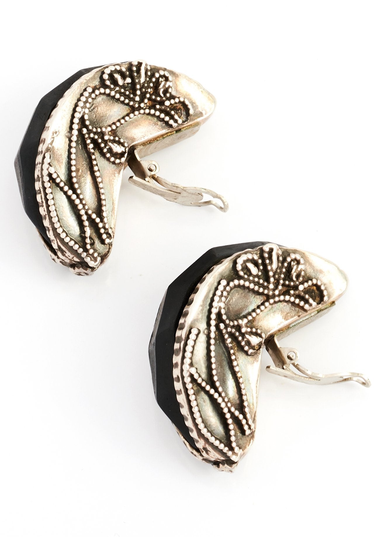 Kalinger Vintage Half Hoop Earrings - Parallel Luxury