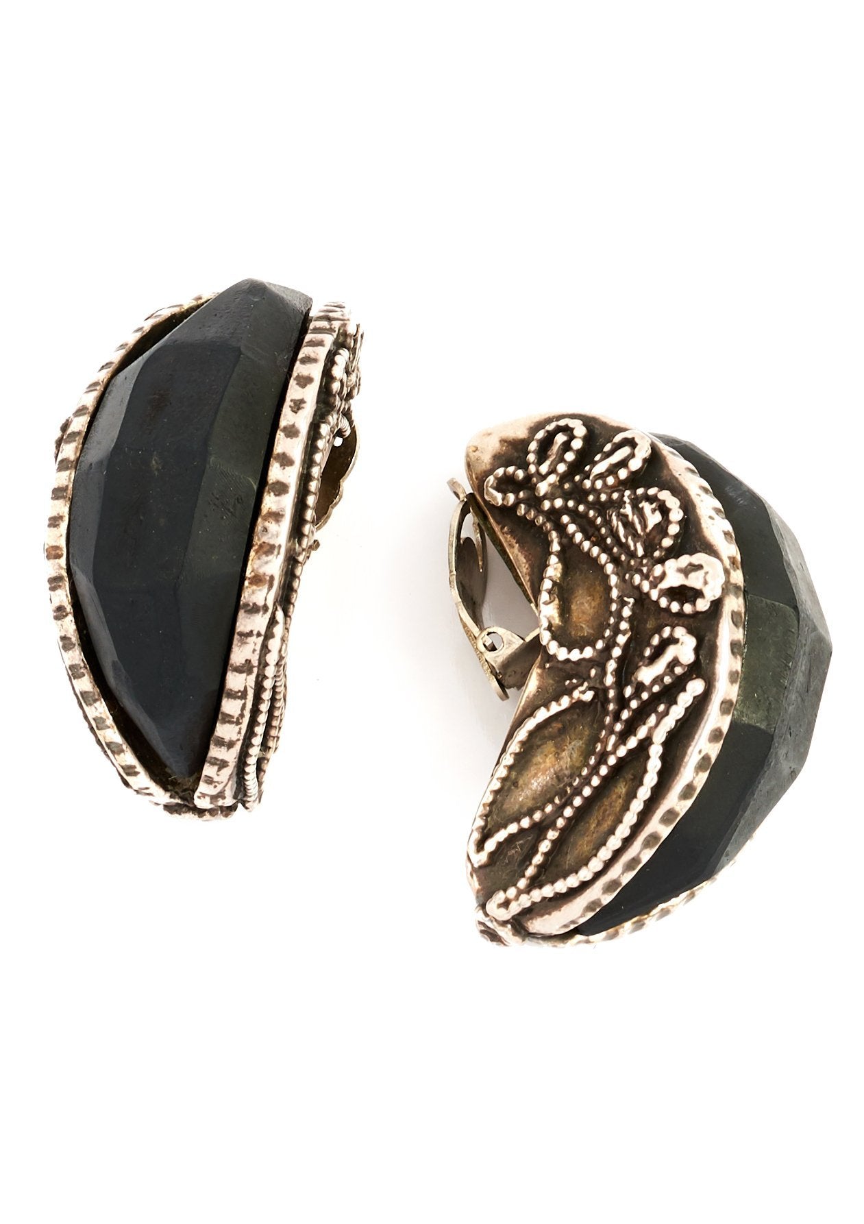 Kalinger Vintage Half Hoop Earrings - Parallel Luxury