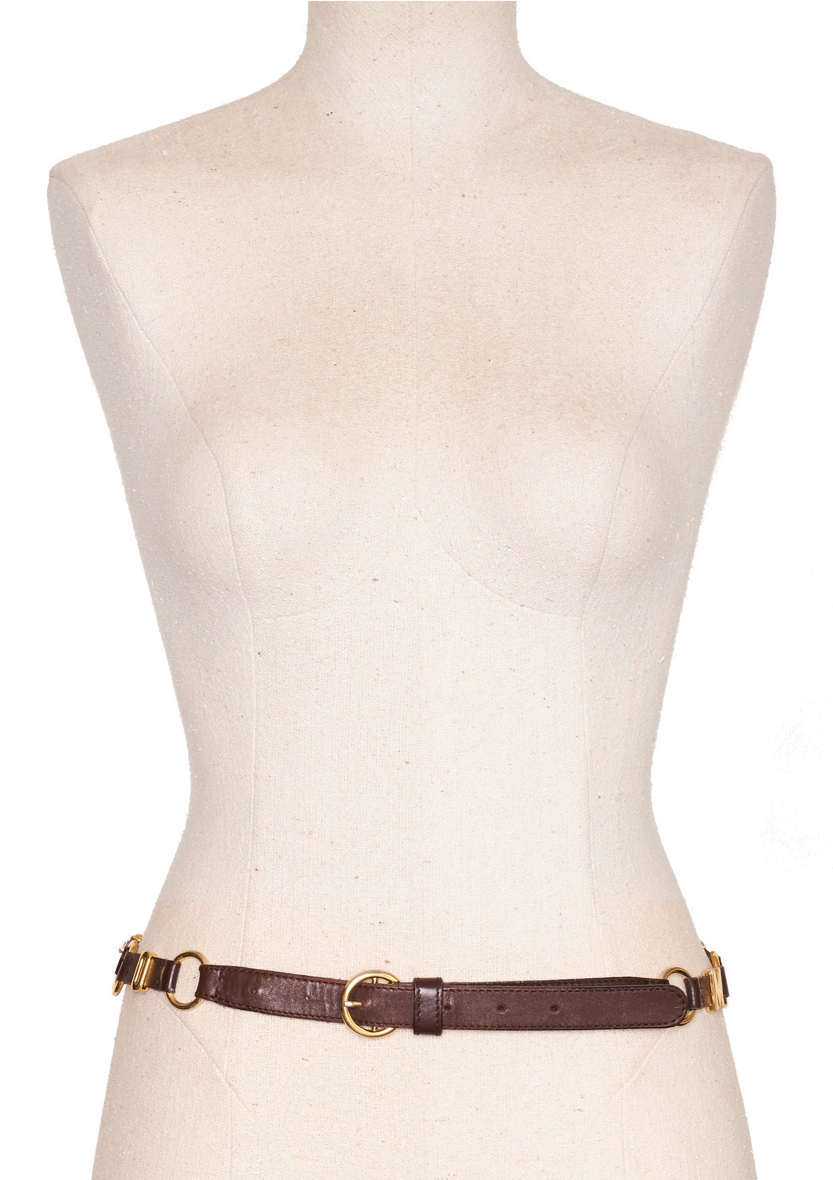 Moschino Vintage Logo Belt - M/8 - Parallel Luxury