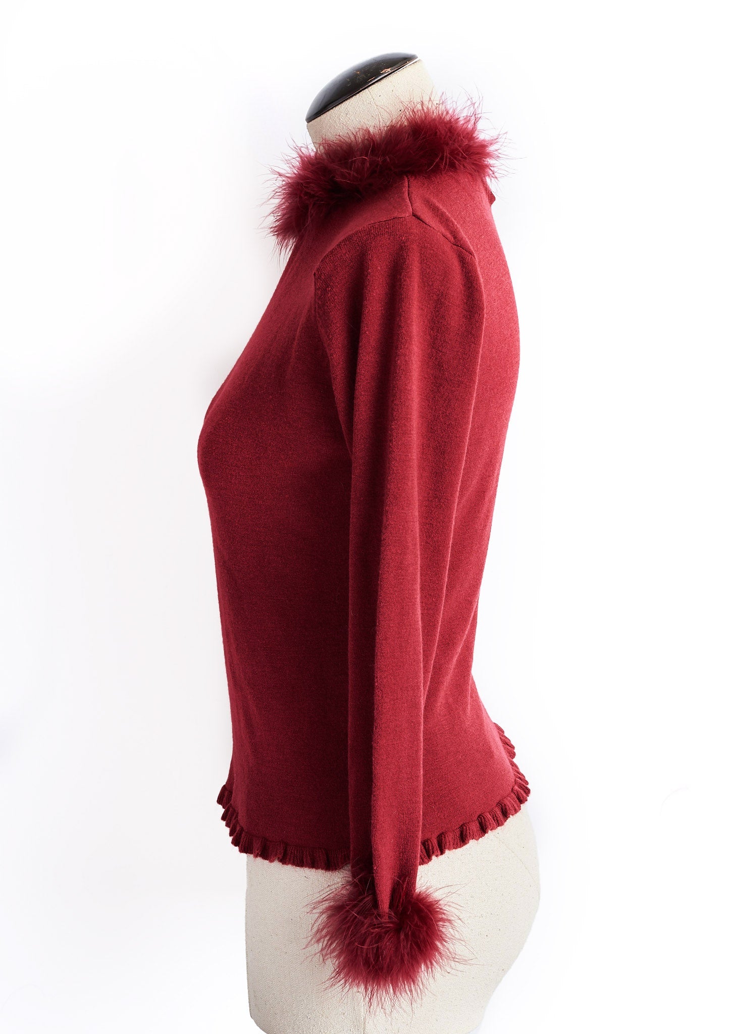 Vintage Feather Sweater - S - Parallel Luxury