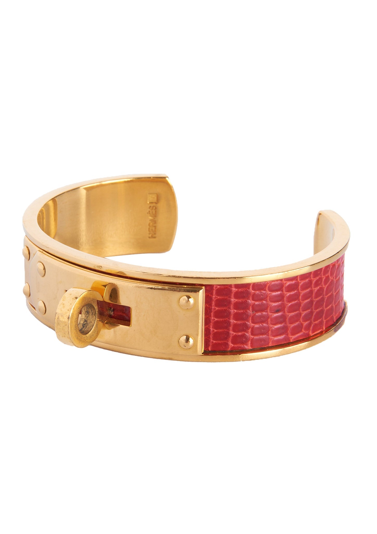 Vintage Hermès Kelly Lizard Cuff - Parallel Luxury