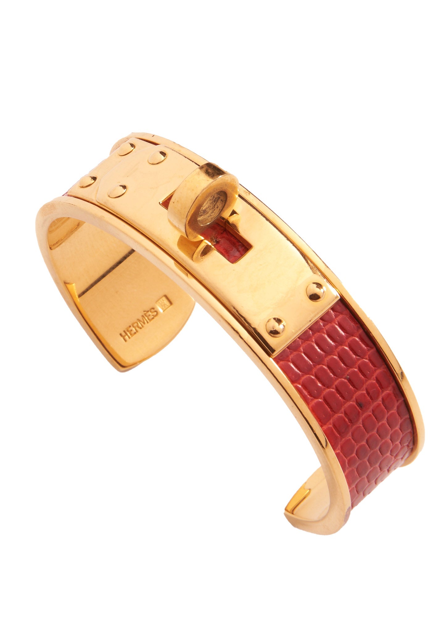 Vintage Hermès Kelly Lizard Cuff - Parallel Luxury