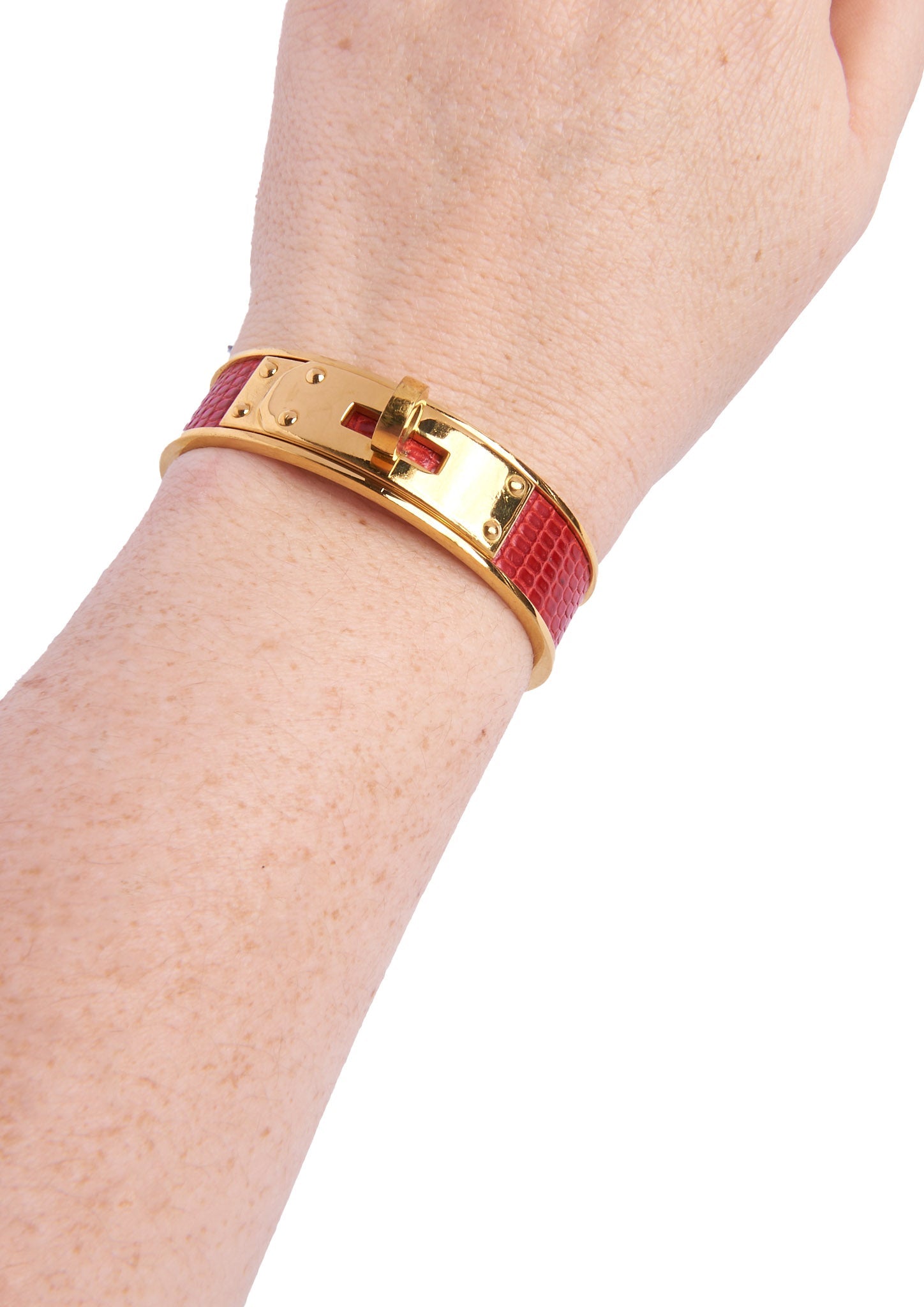Vintage Hermès Kelly Lizard Cuff - Parallel Luxury