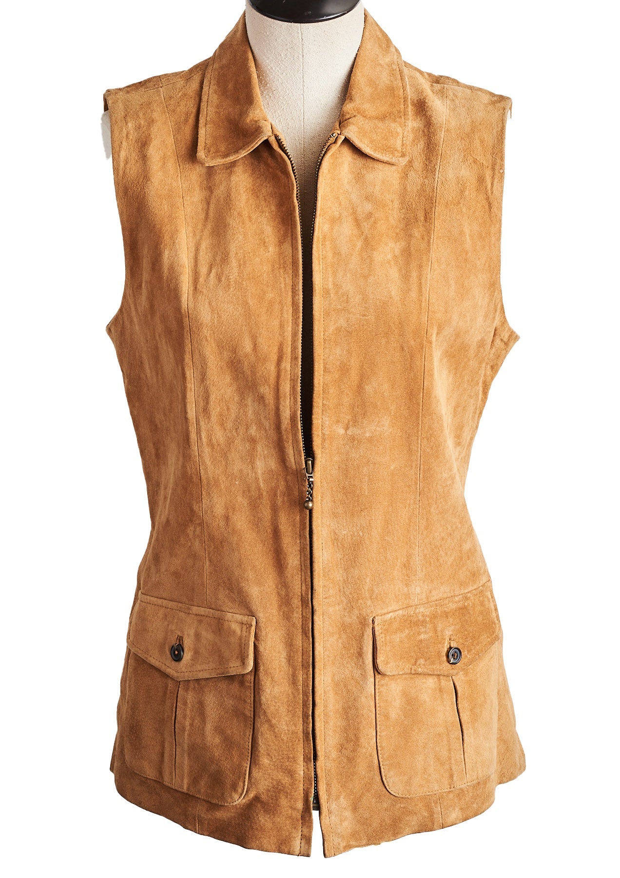 Vintage Leather Vest - Parallel Luxury