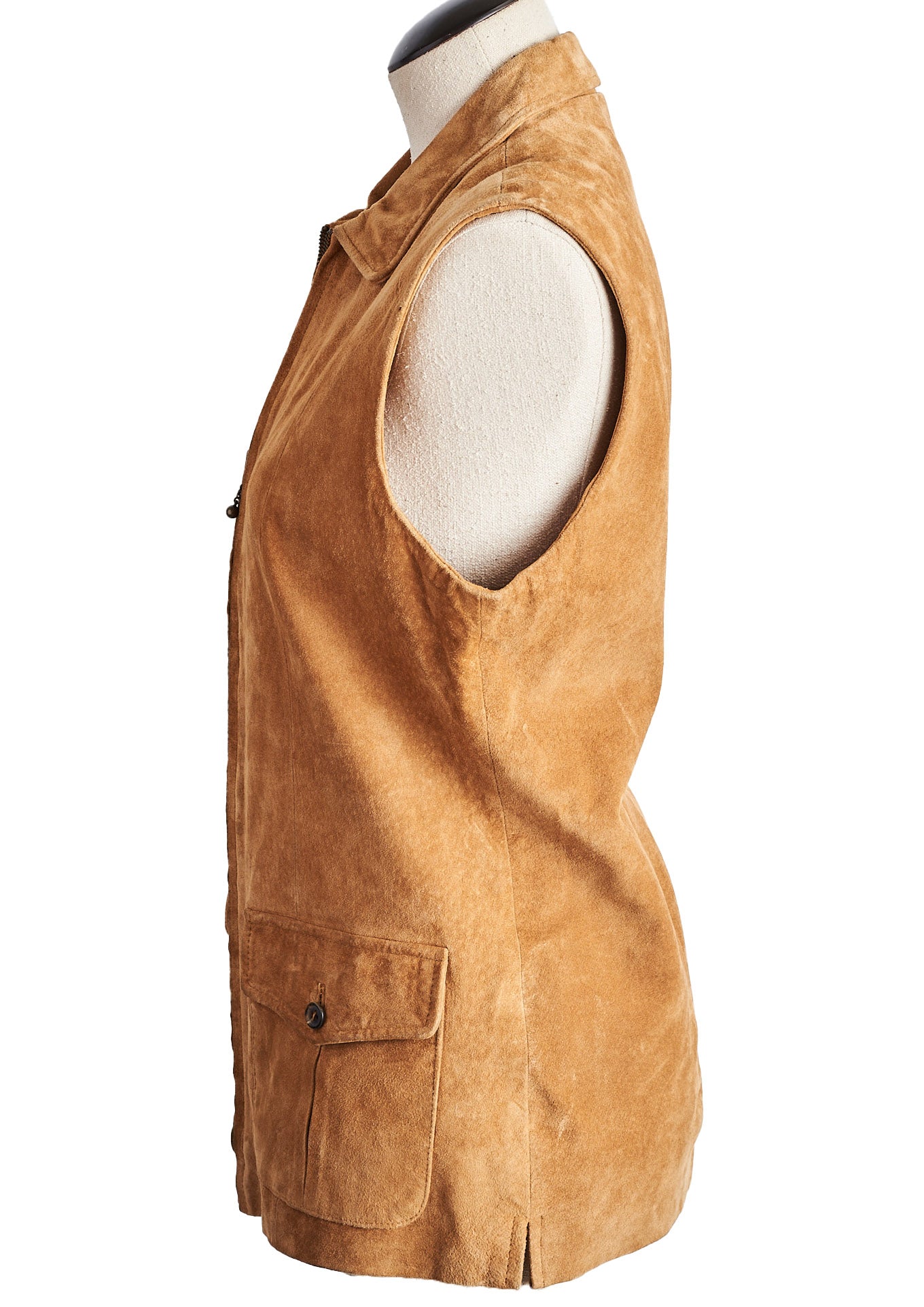 Vintage Leather Vest - Parallel Luxury