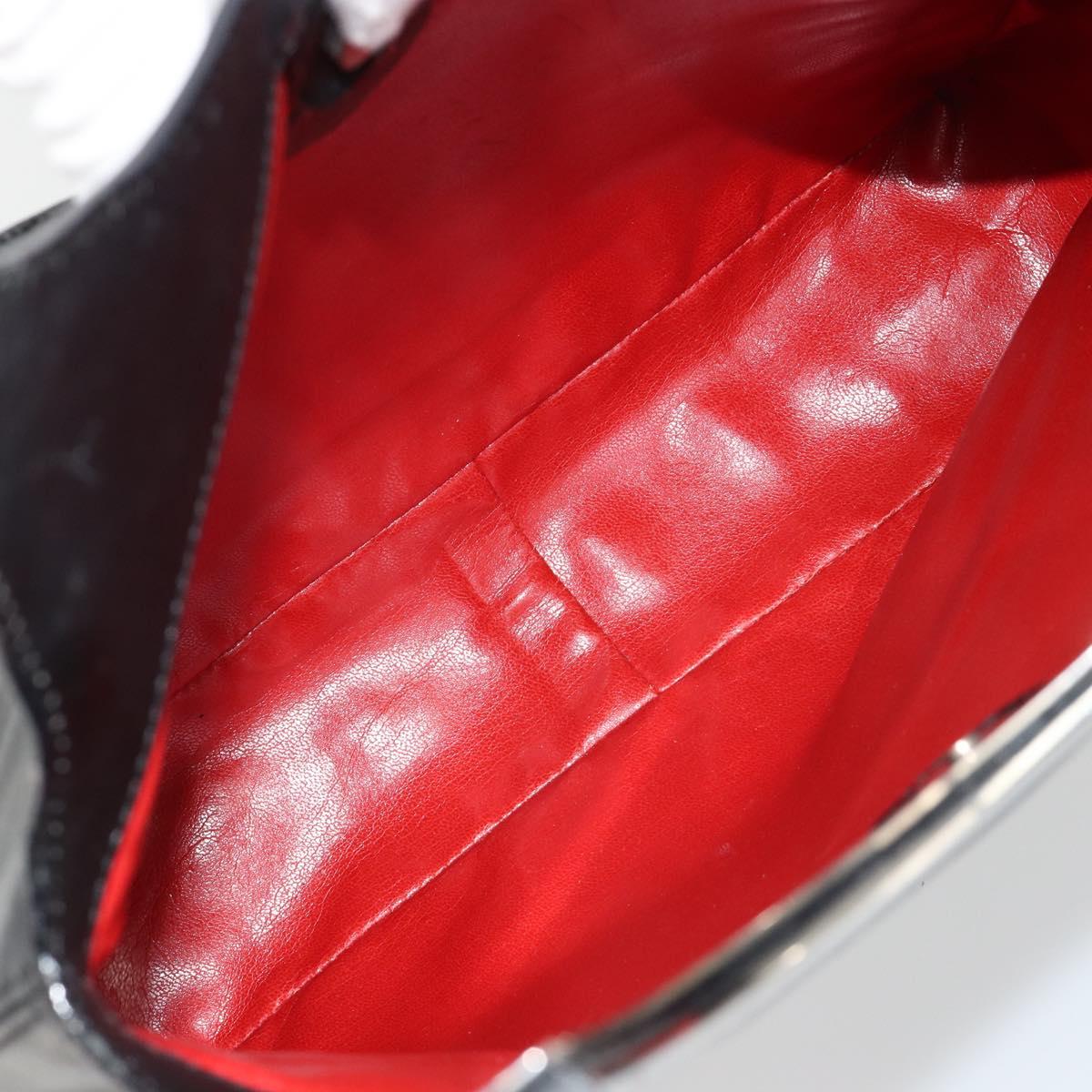 Celine 90s Leather Logo Plate Shoulder Bag