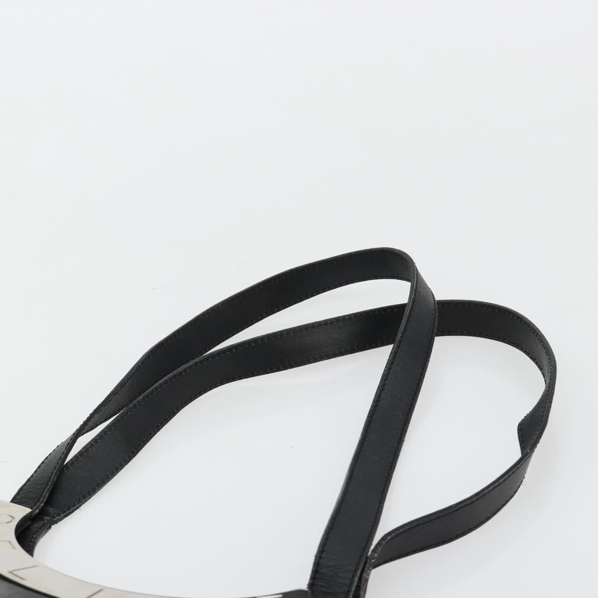 Celine 90s Leather Logo Plate Shoulder Bag