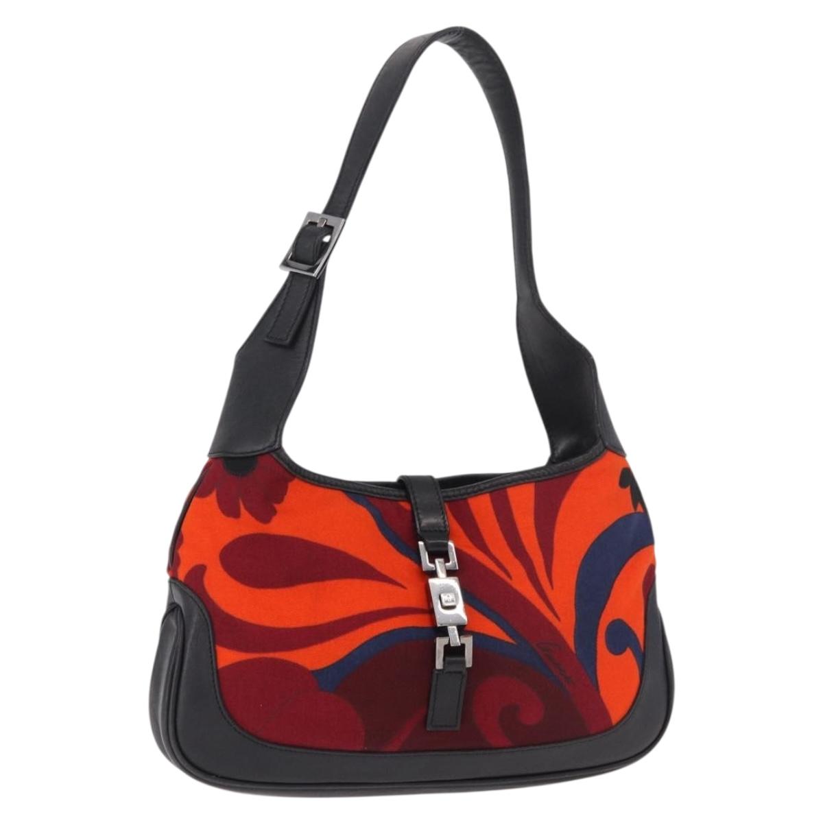 Gucci Jackie Acid Flower Print Shoulder Bag