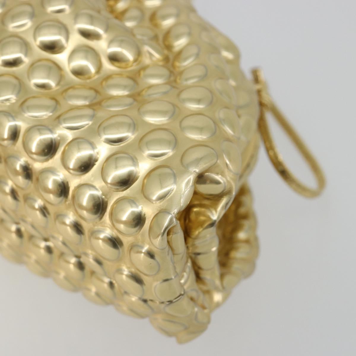 Bottega Veneta Gold Bubble Wrap Mini Pouch