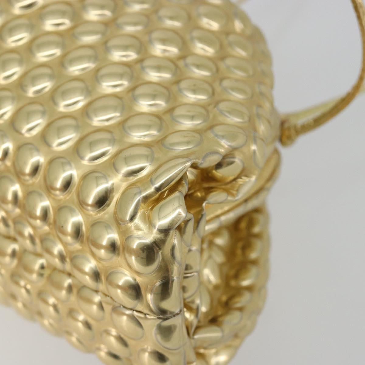 Bottega Veneta Gold Bubble Wrap Mini Pouch