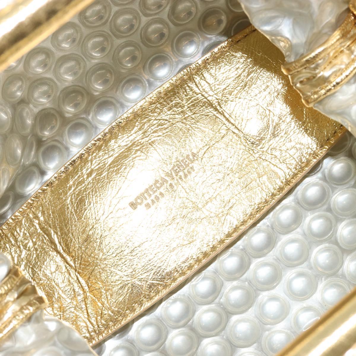 Bottega Veneta Gold Bubble Wrap Mini Pouch