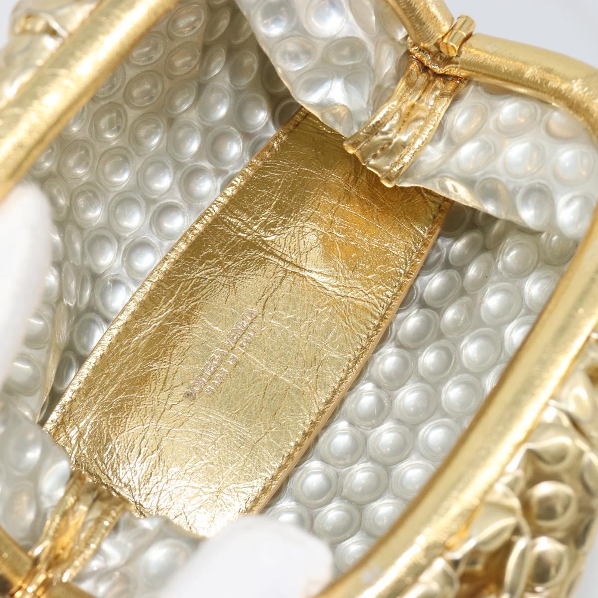 Bottega Veneta Gold Bubble Wrap Mini Pouch