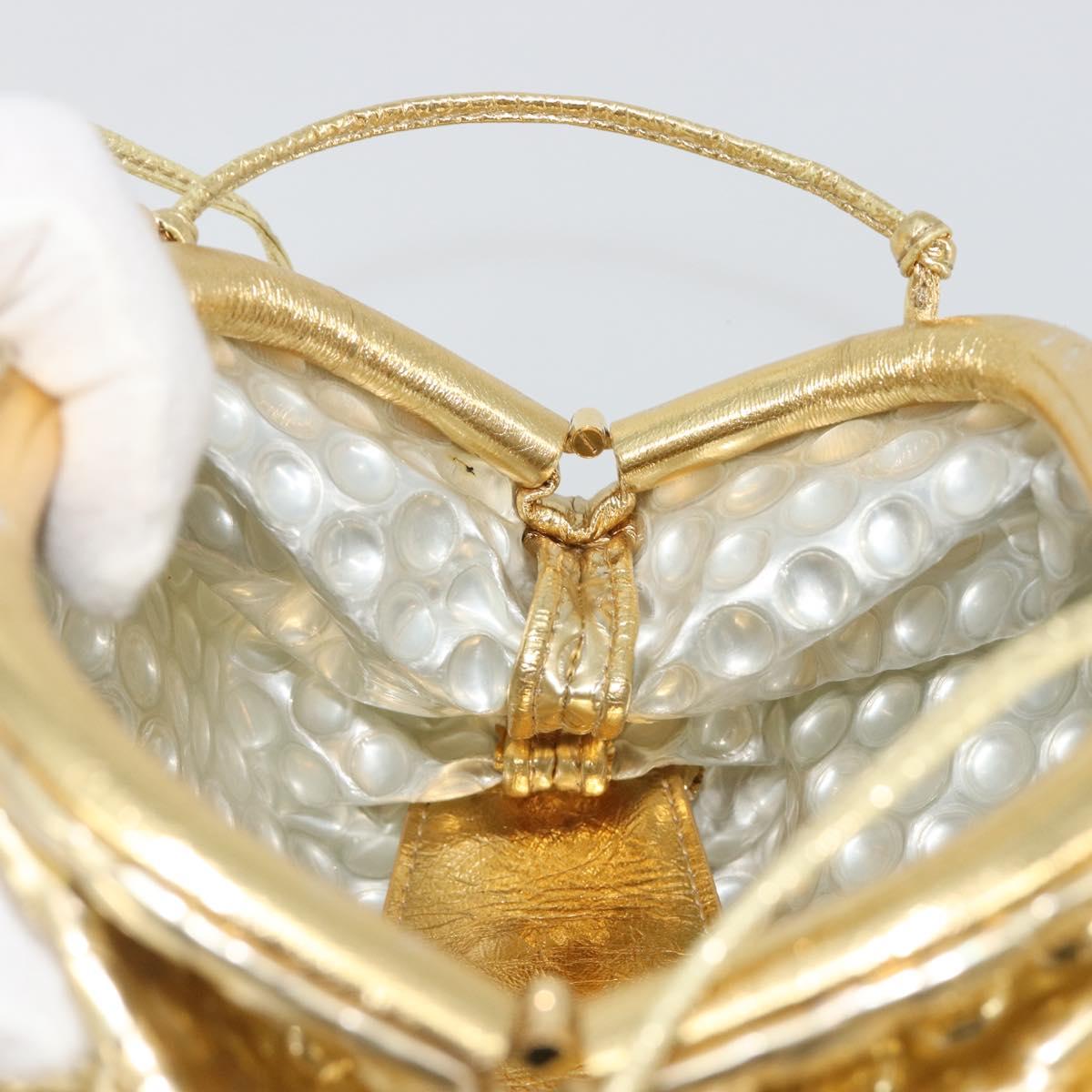 Bottega Veneta Gold Bubble Wrap Mini Pouch
