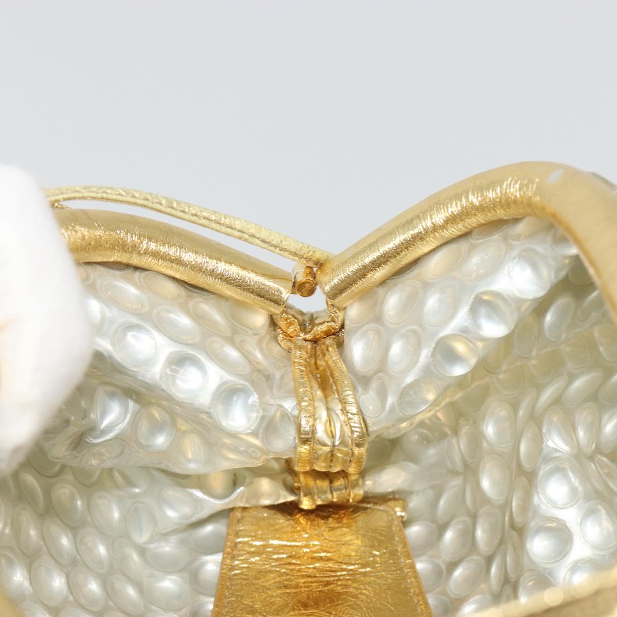 Bottega Veneta Gold Bubble Wrap Mini Pouch