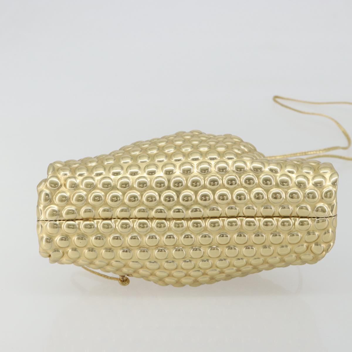 Bottega Veneta Gold Bubble Wrap Mini Pouch