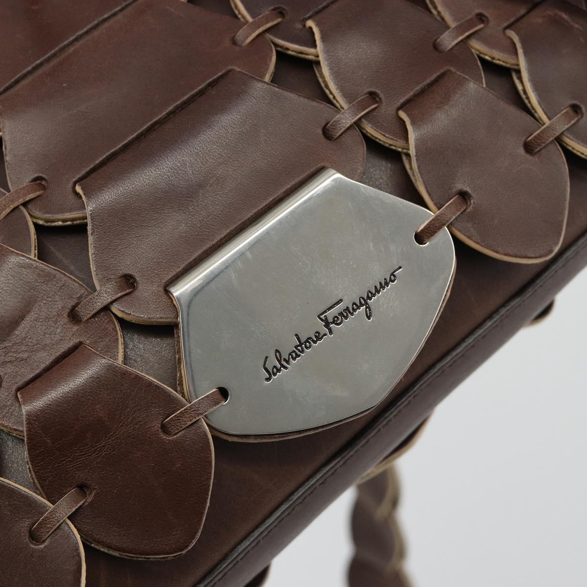 Salvatore Ferragamo Woven Leather Crossbody
