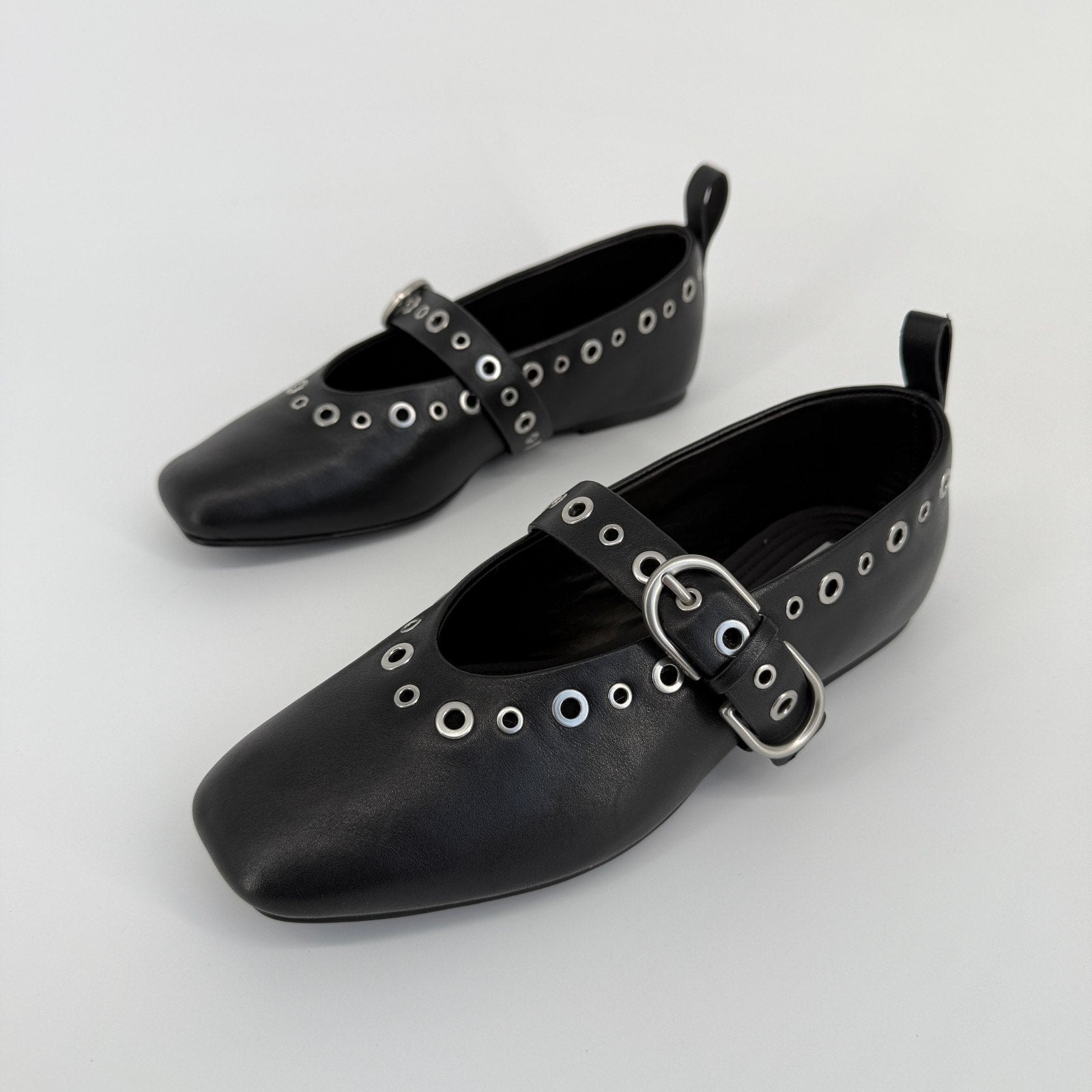 Rag & Bone Spire Mary Jane Flat Size 7.5 8 EU 38 Grommets Ballet Punk Rock Biker