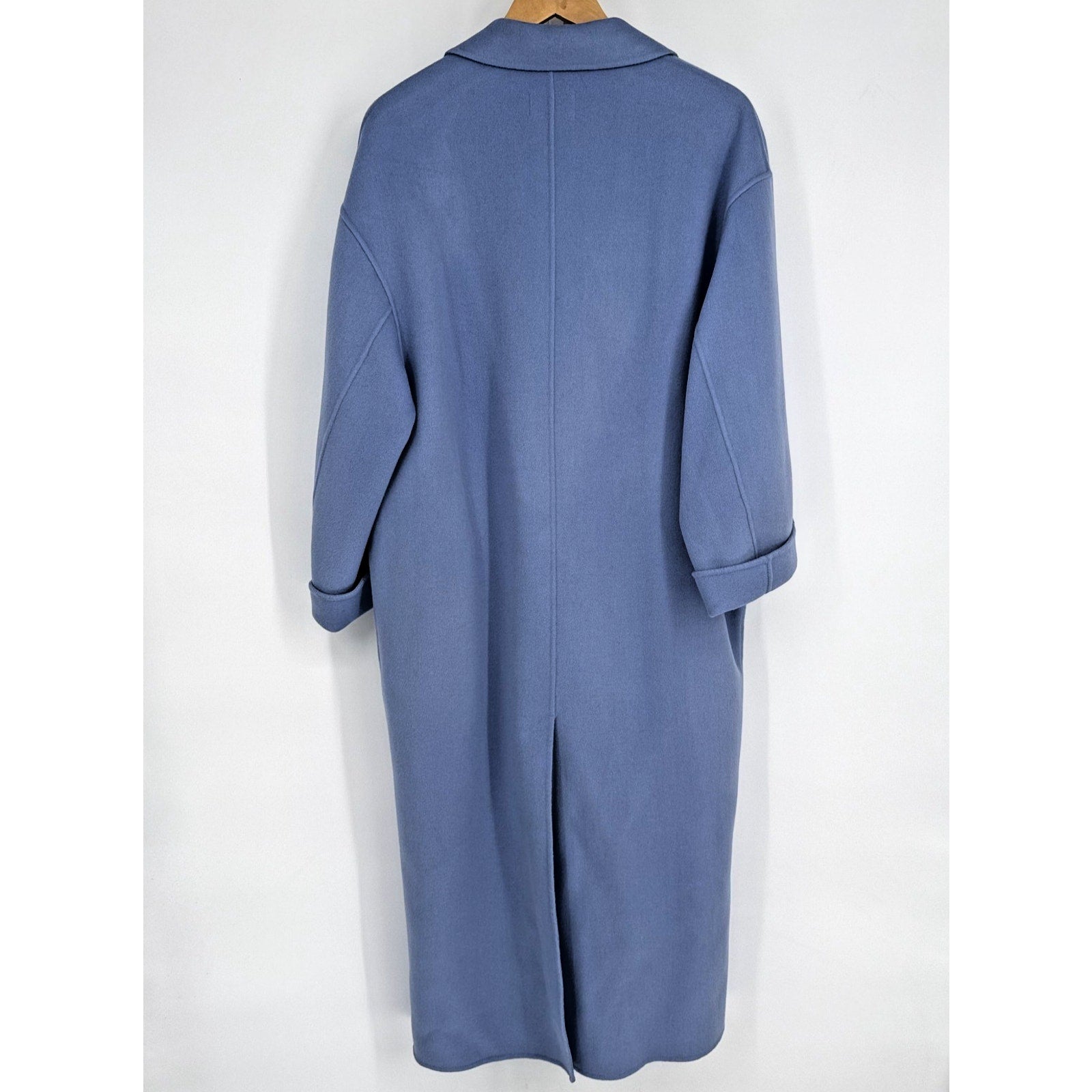 Loulou Studio Borneo Coat Wool Cashmere Oversized Minimal Paris Chic Blue Size L