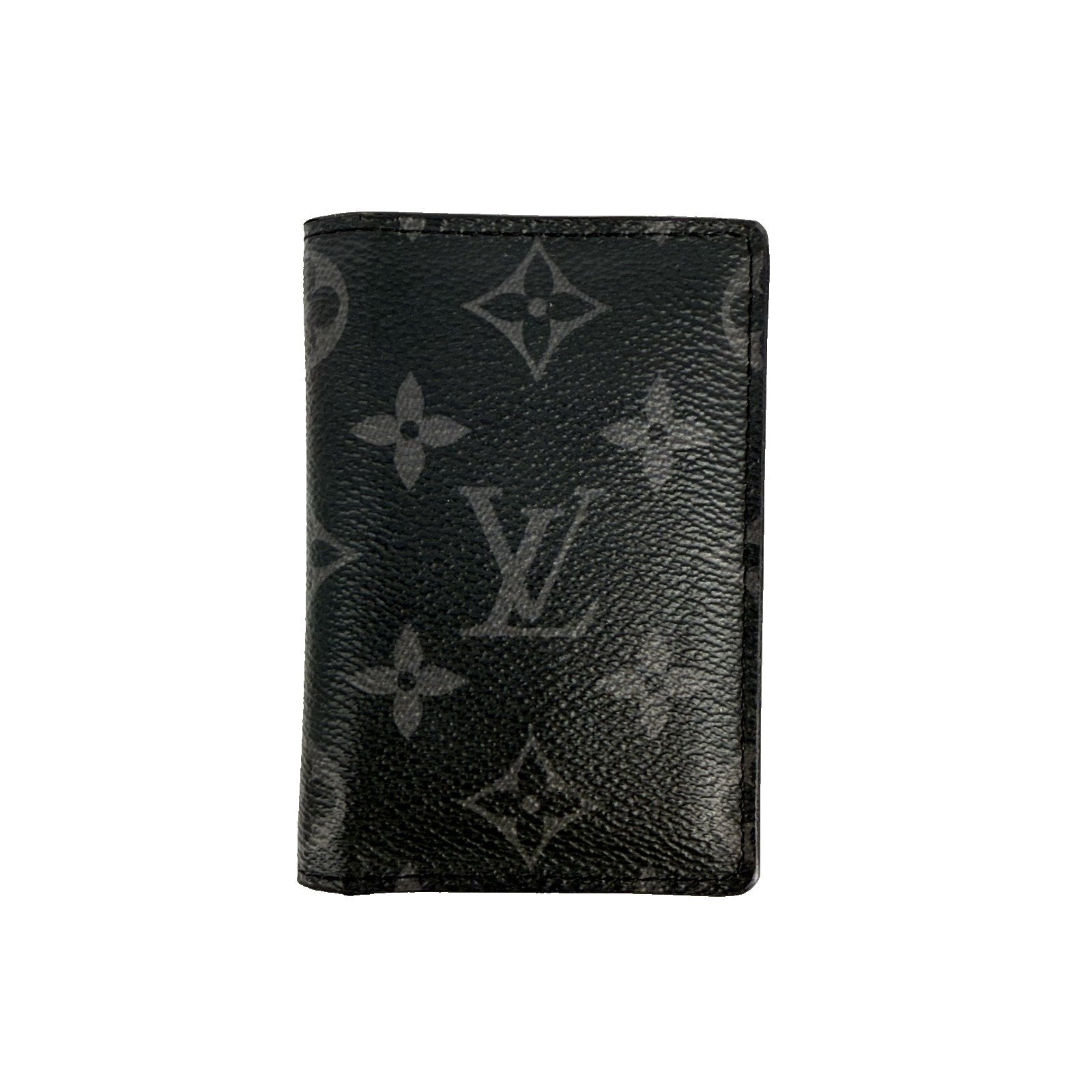 Louis Vuitton Pocket Organizer de Poche Card Case Monogram Eclipse Wallet Mens