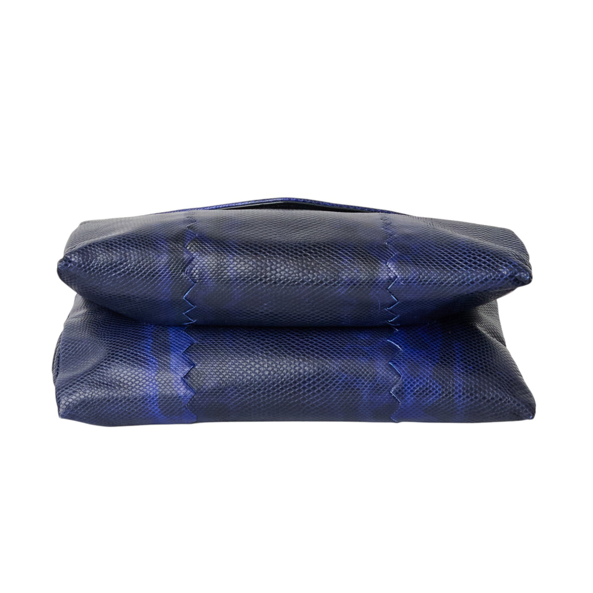 Bottega Veneta Blue Ombré Watersnake Clutch