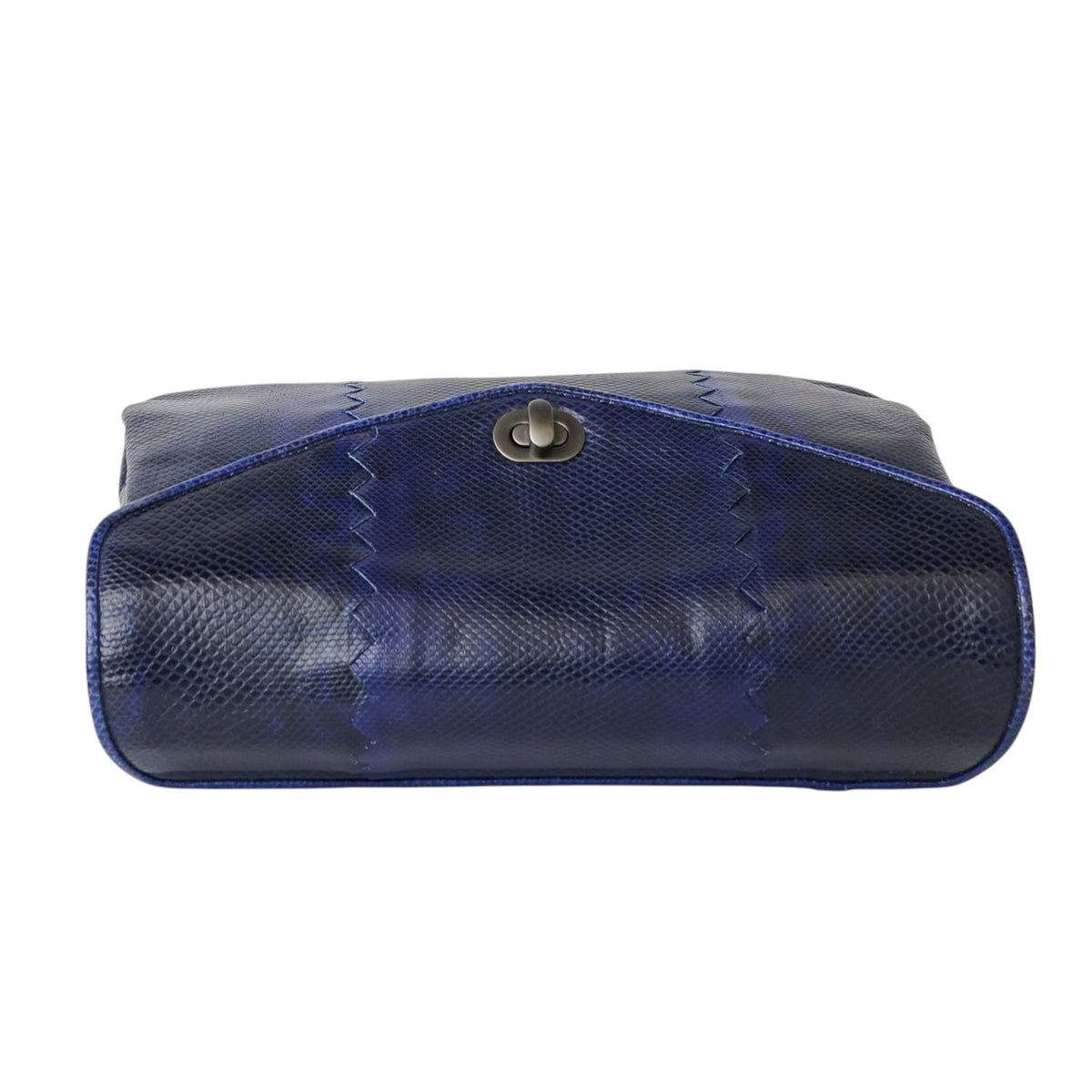 Bottega Veneta Blue Ombré Watersnake Clutch